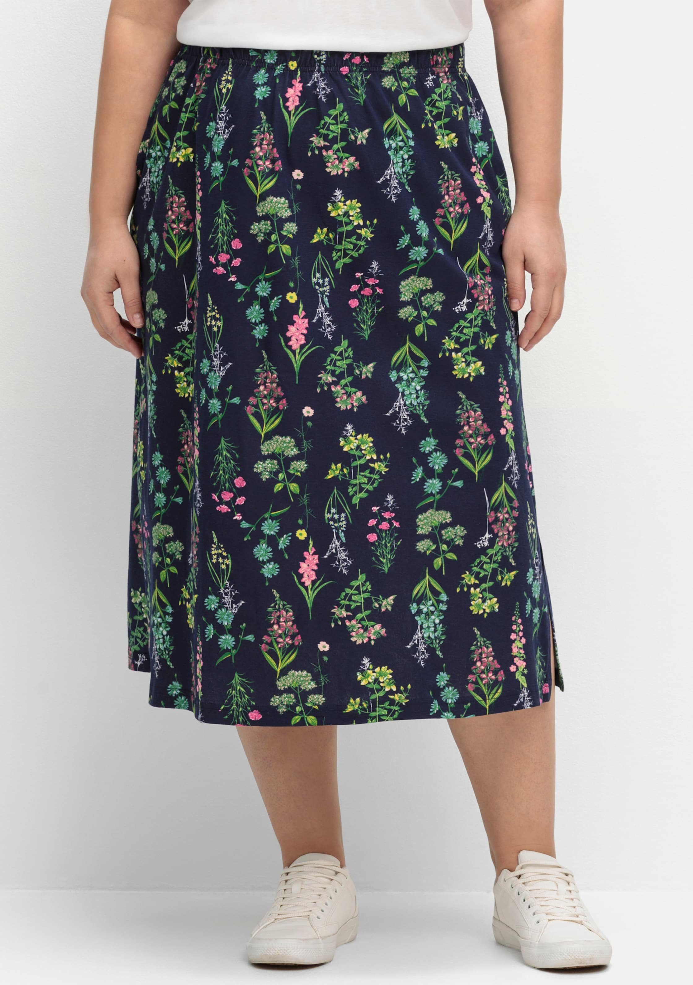 Sheego Jerseyrock mit Rundum-Dehnbund