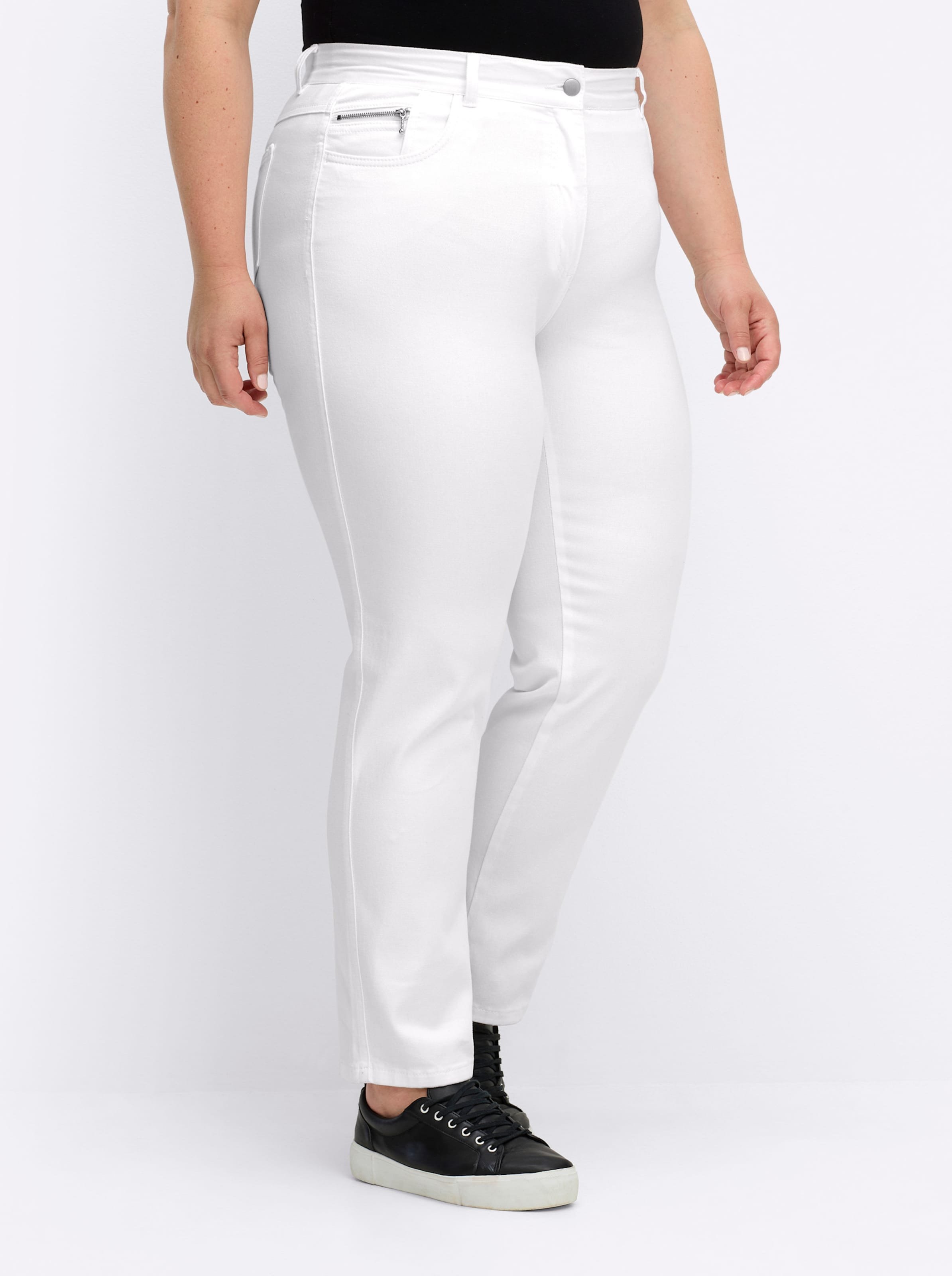 Sheego 5-Pocket-Jeans gerade geschnitten