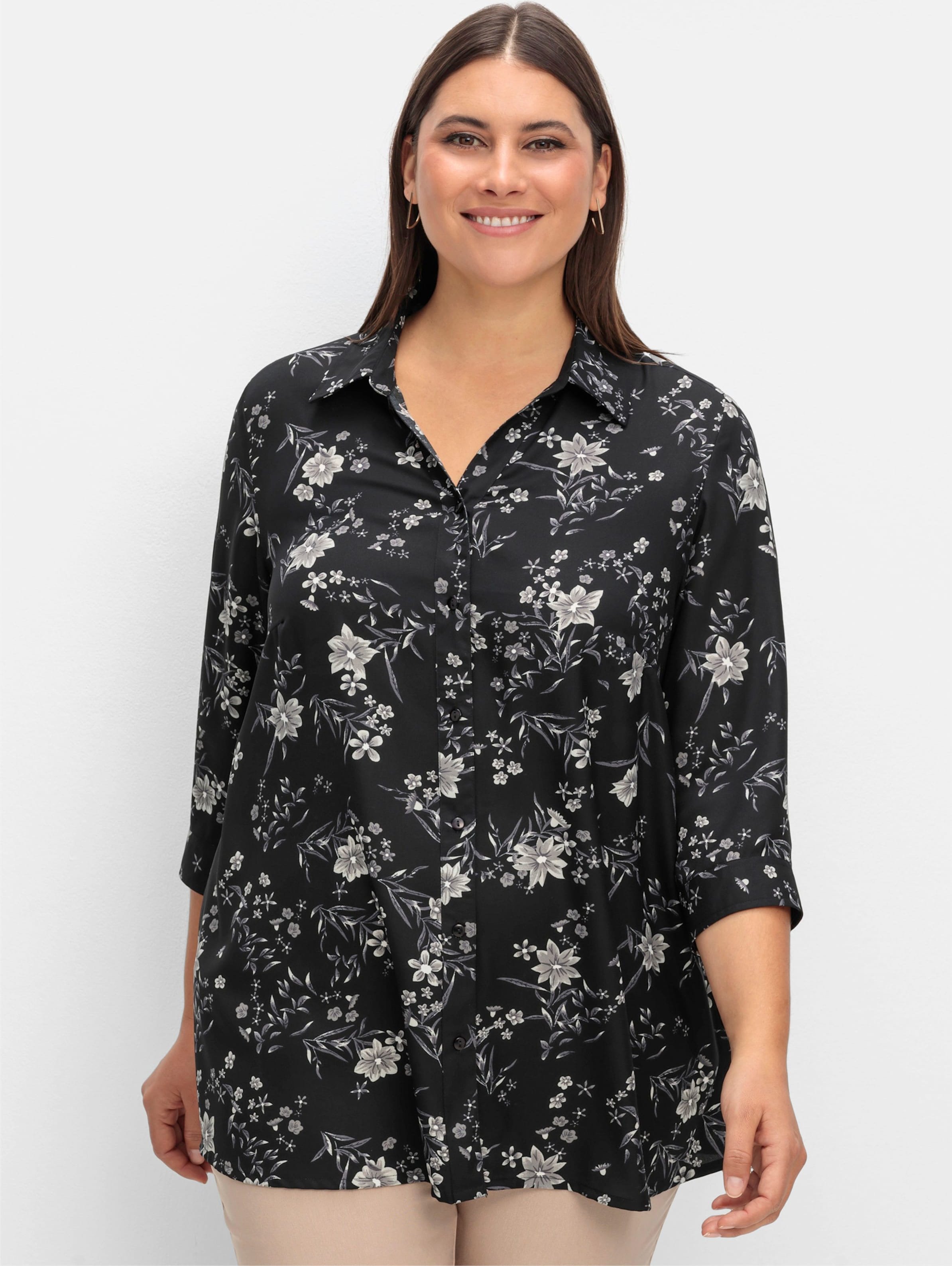 Sheego Longbluse mit Blümchen-Print
