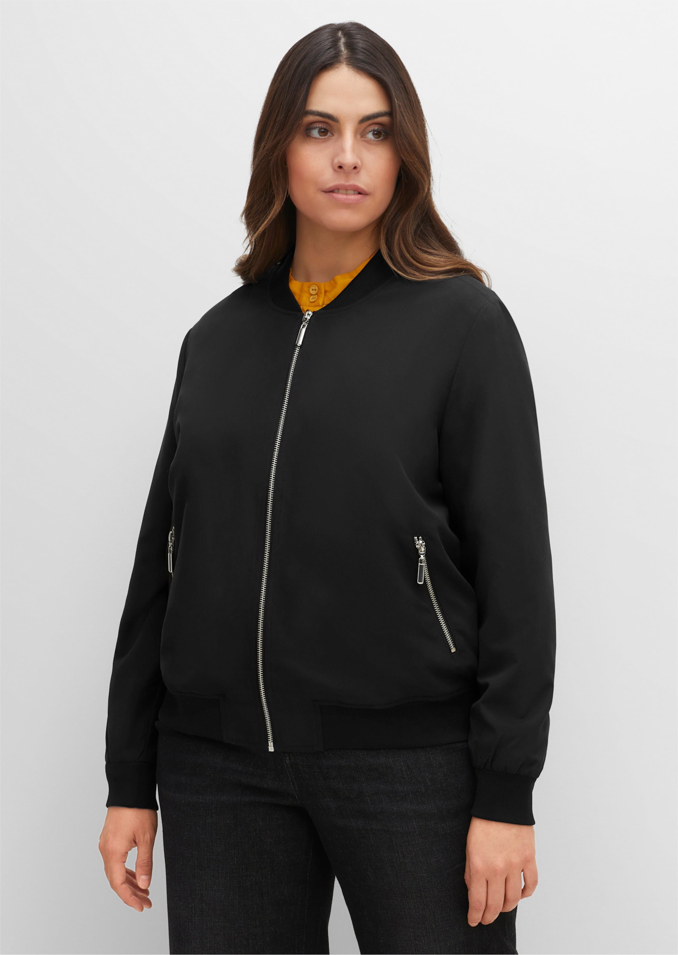Sheego Blouson mit Rippbündchen