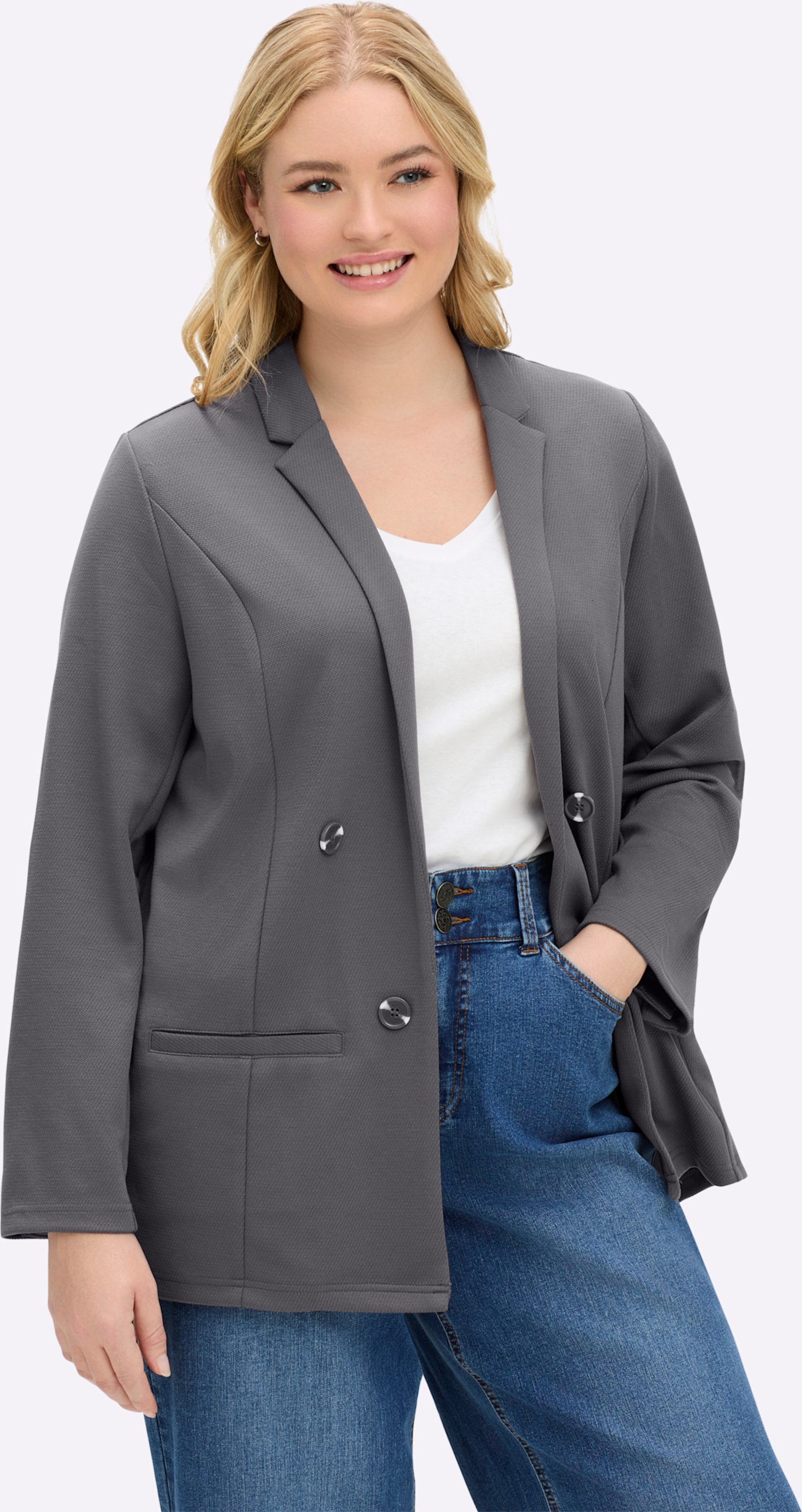 Thumbnail - Sheego Blazer mit Schmuckknöpfen