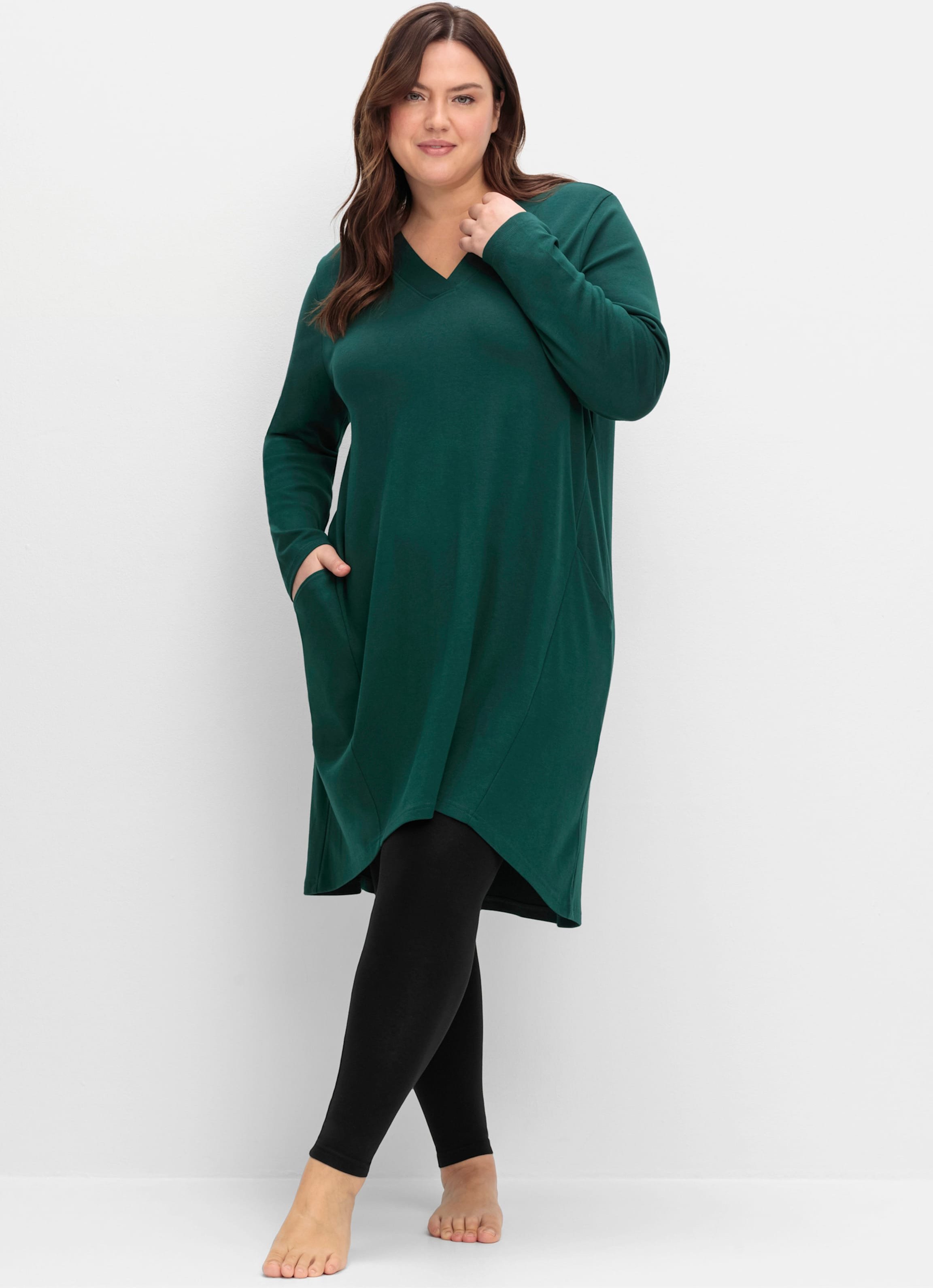 Sheego Freizeitkleid mit längerem Rückteil