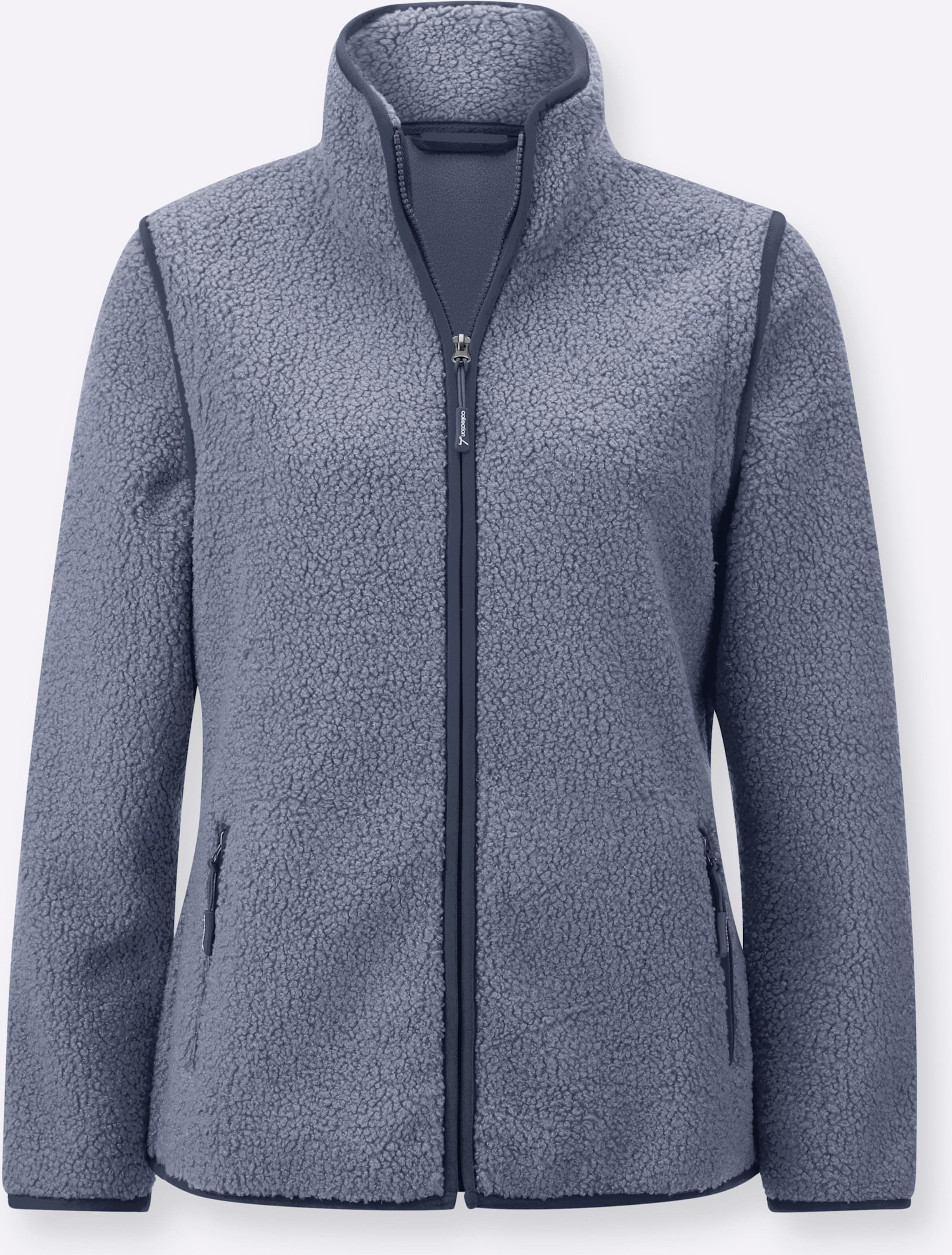 Thumbnail - Sheego Fleecejacke mit abnehmbaren Ärmeln