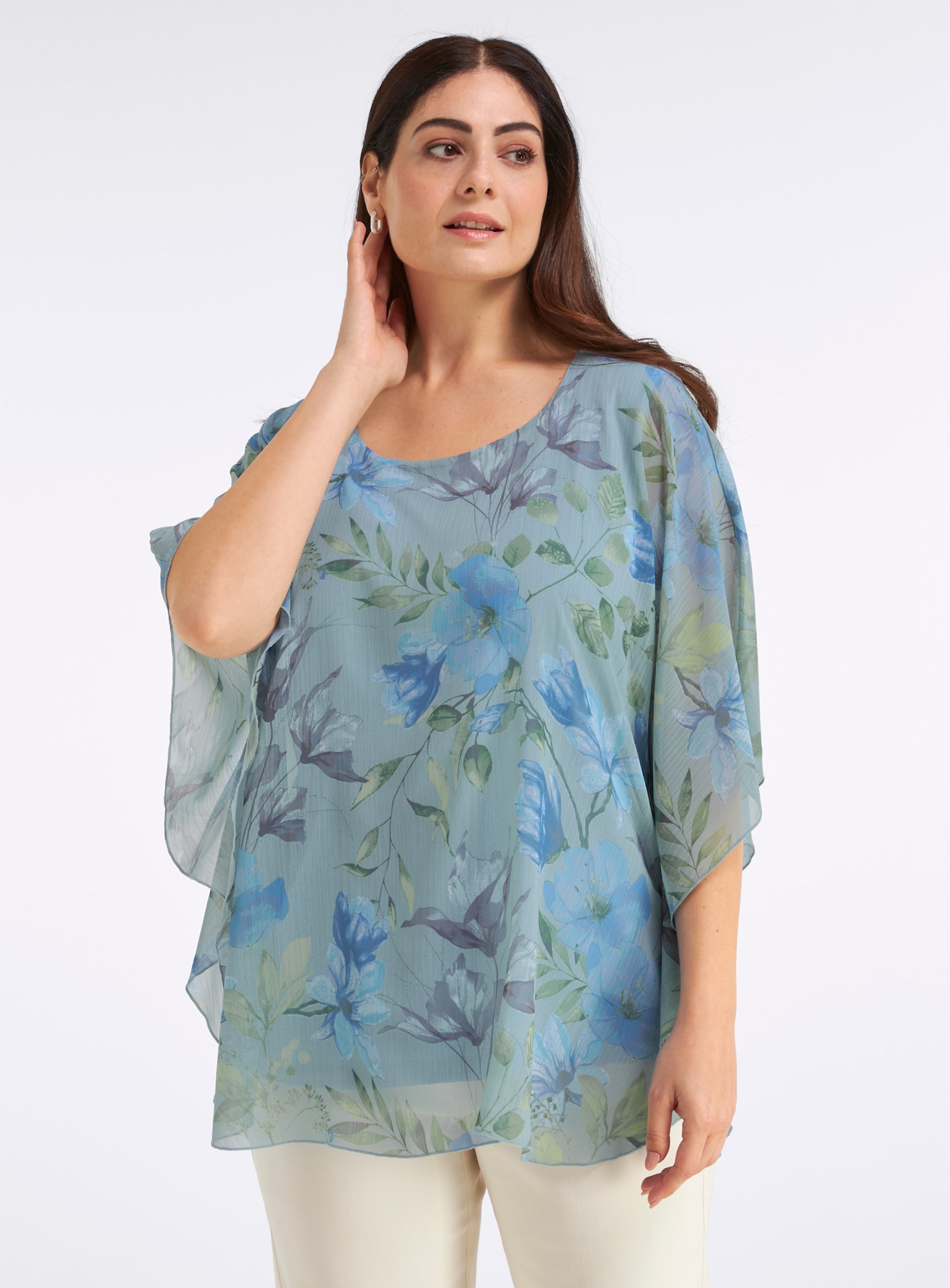 Sheego Tunika in Cape-Form