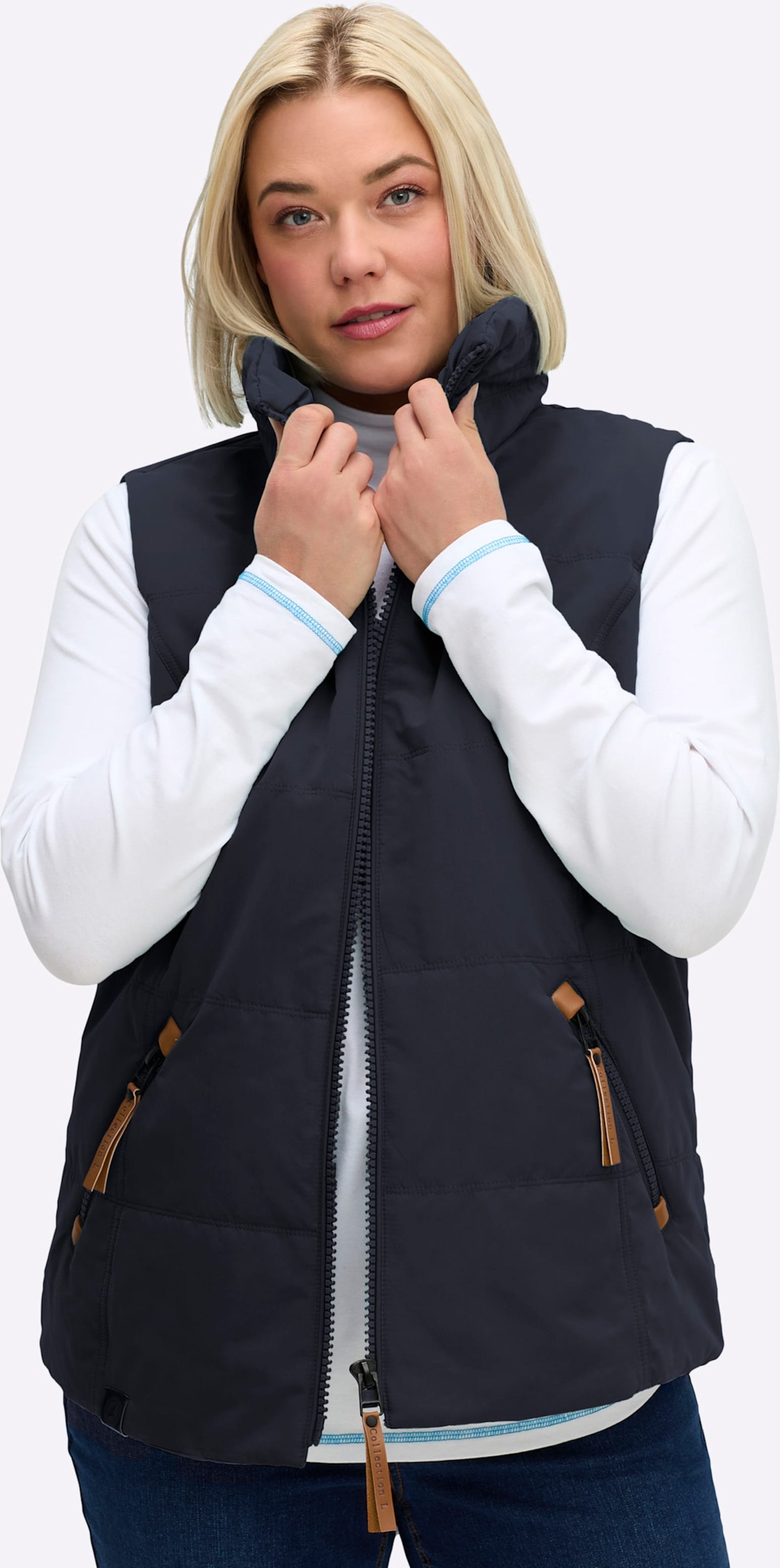 Sheego Steppweste in Microfaser-Qualität