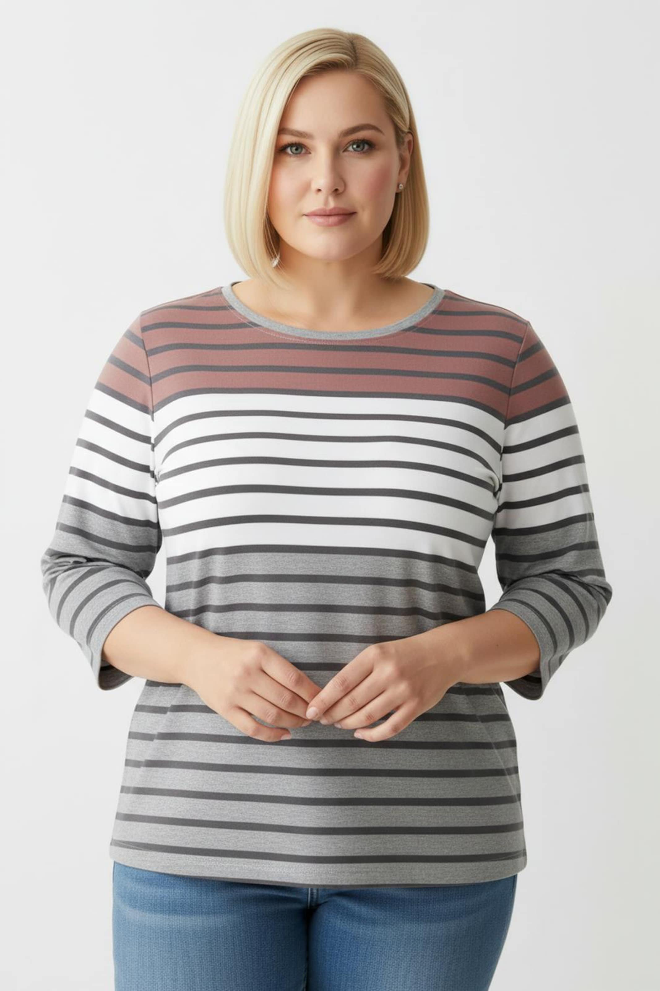 Sheego Ringelshirt aus weichem Single-Jersey