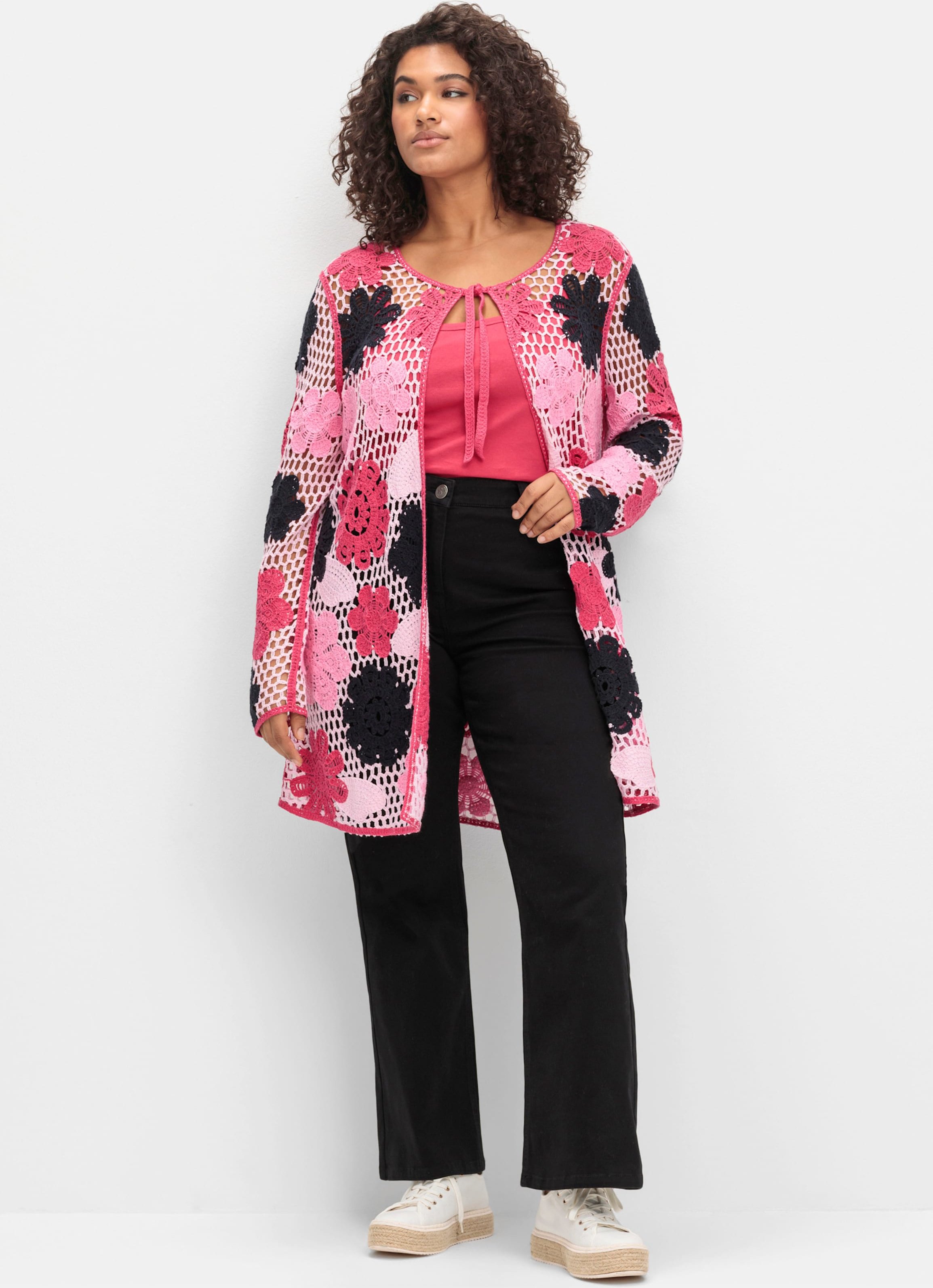 Sheego Stretch-Hose mit Shaping-Effekt, in Bootcut-Form