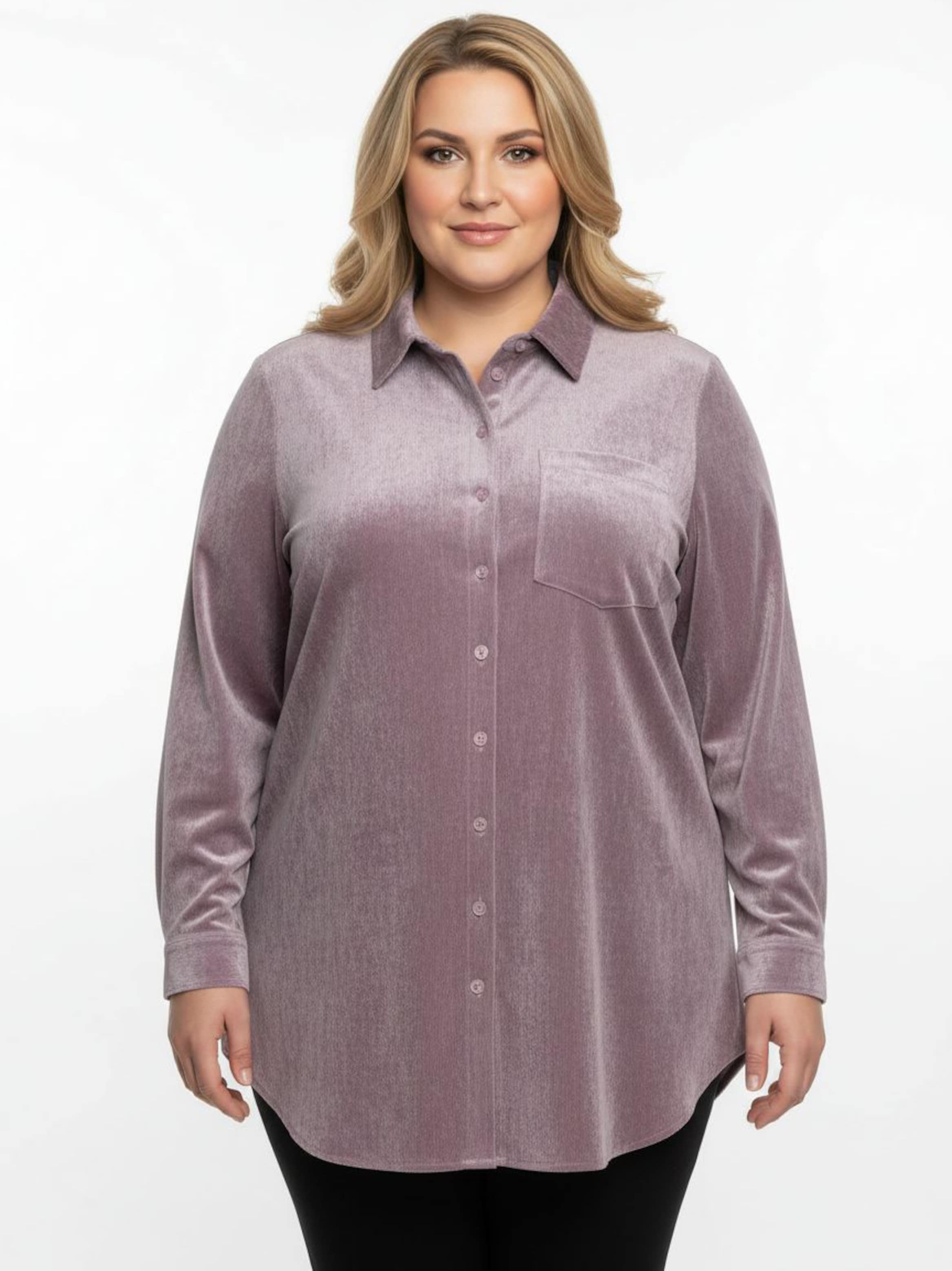 Sheego Longbluse mit krempelbaren Ärmeln