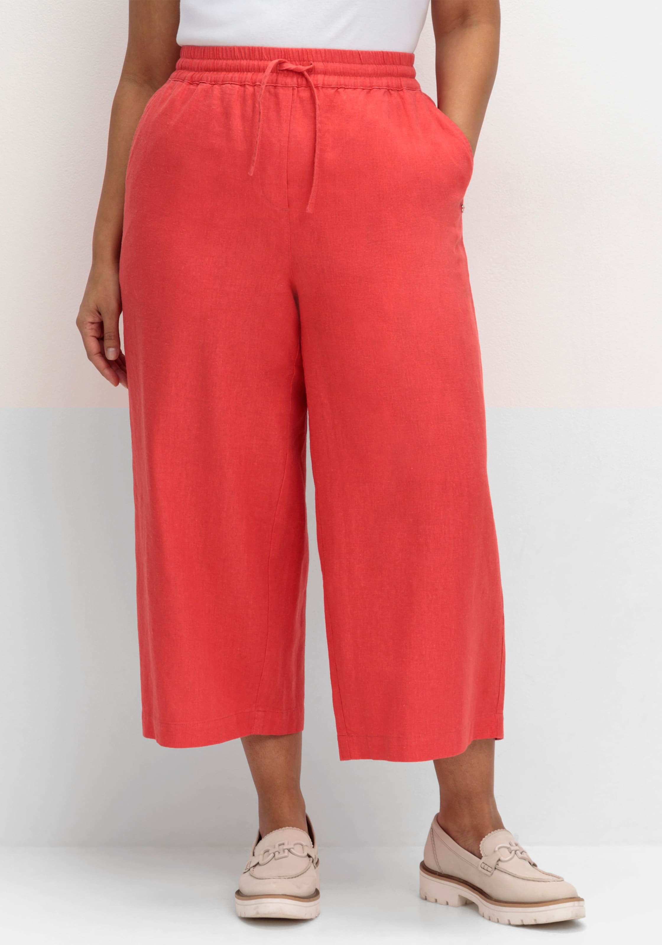 Sheego 7/8-Hose mit Leinen