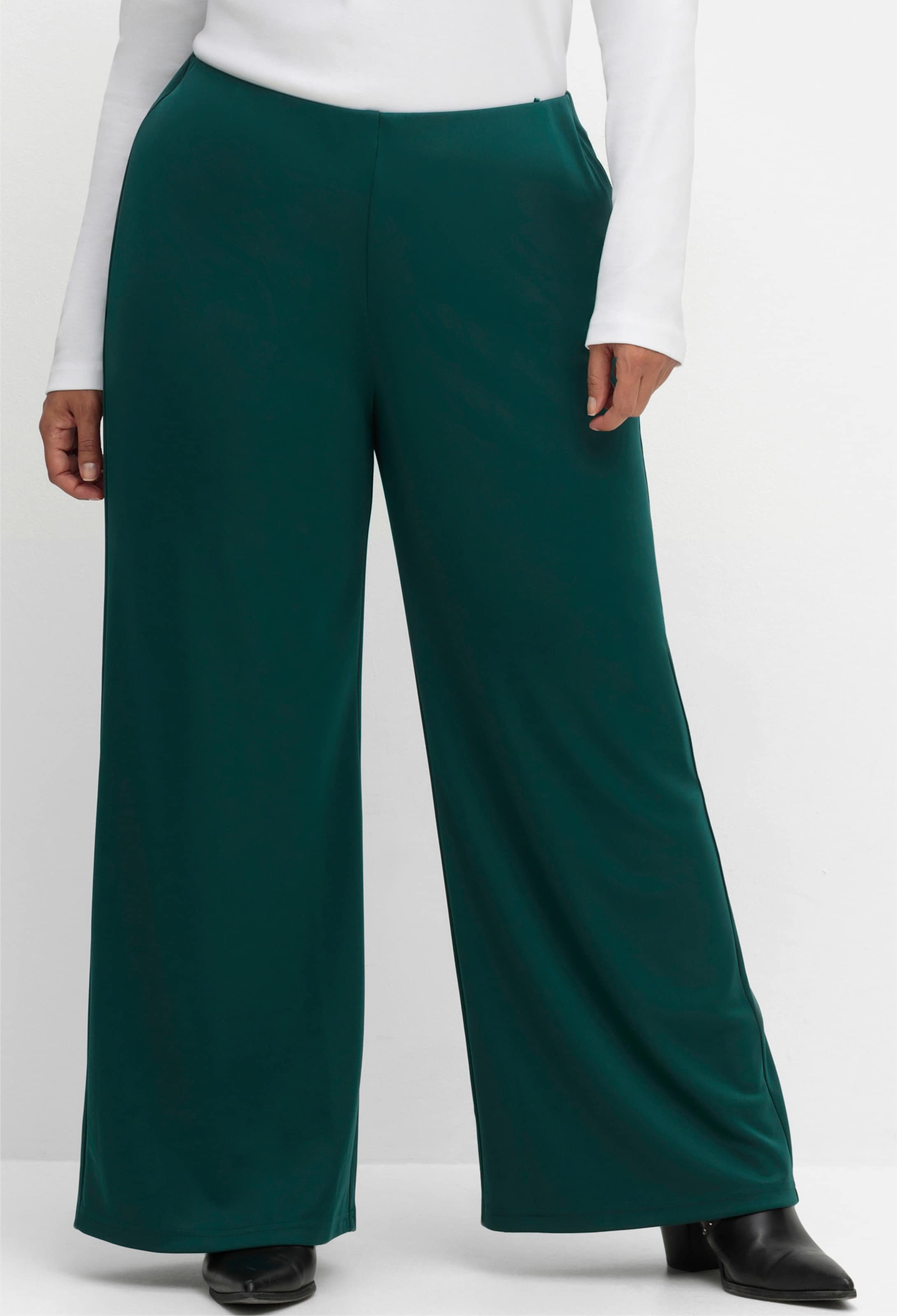 Sheego Jerseyhose in weiter Form