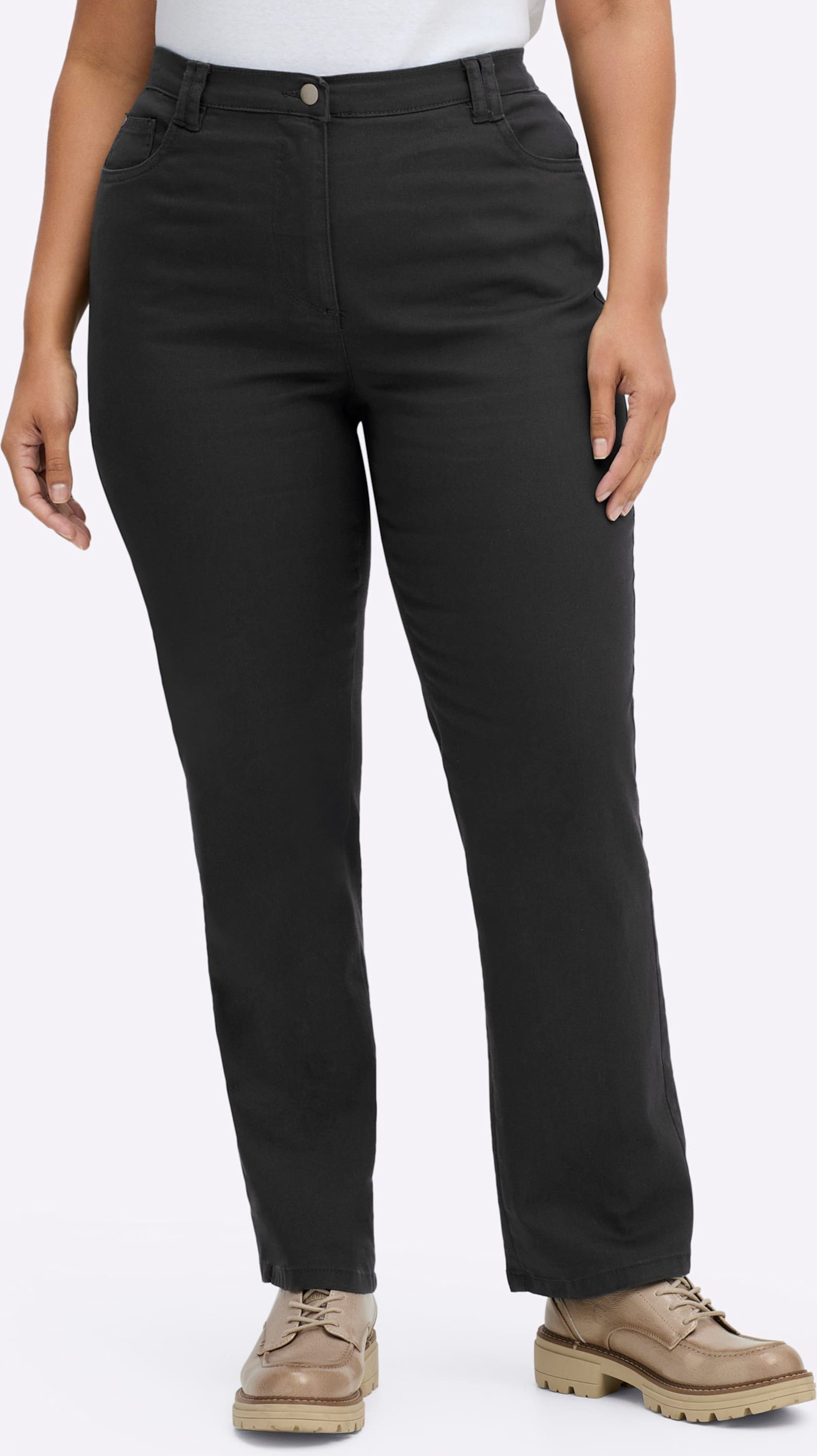 Sheego Stretch-Hose mit Nieten an den Taschen