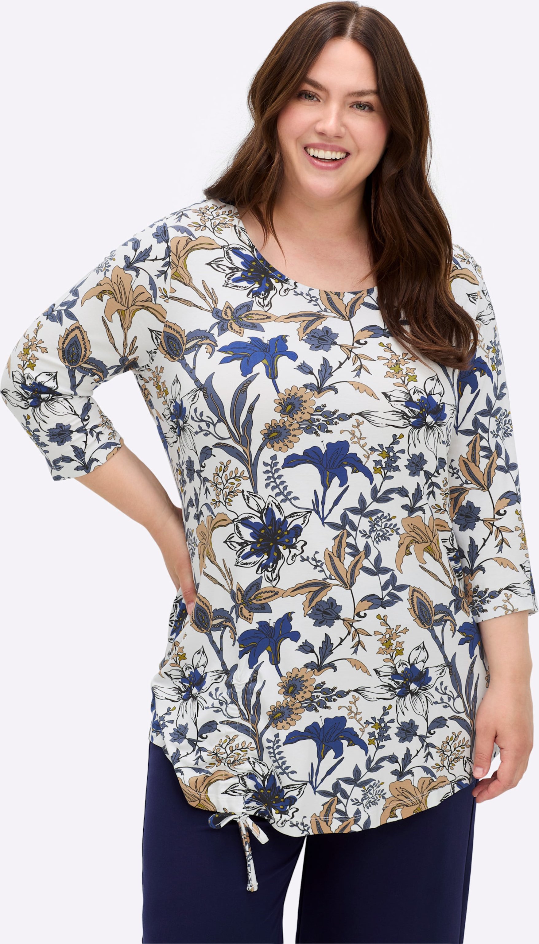 Sheego Print-Shirt mit 3/4-Ärmeln