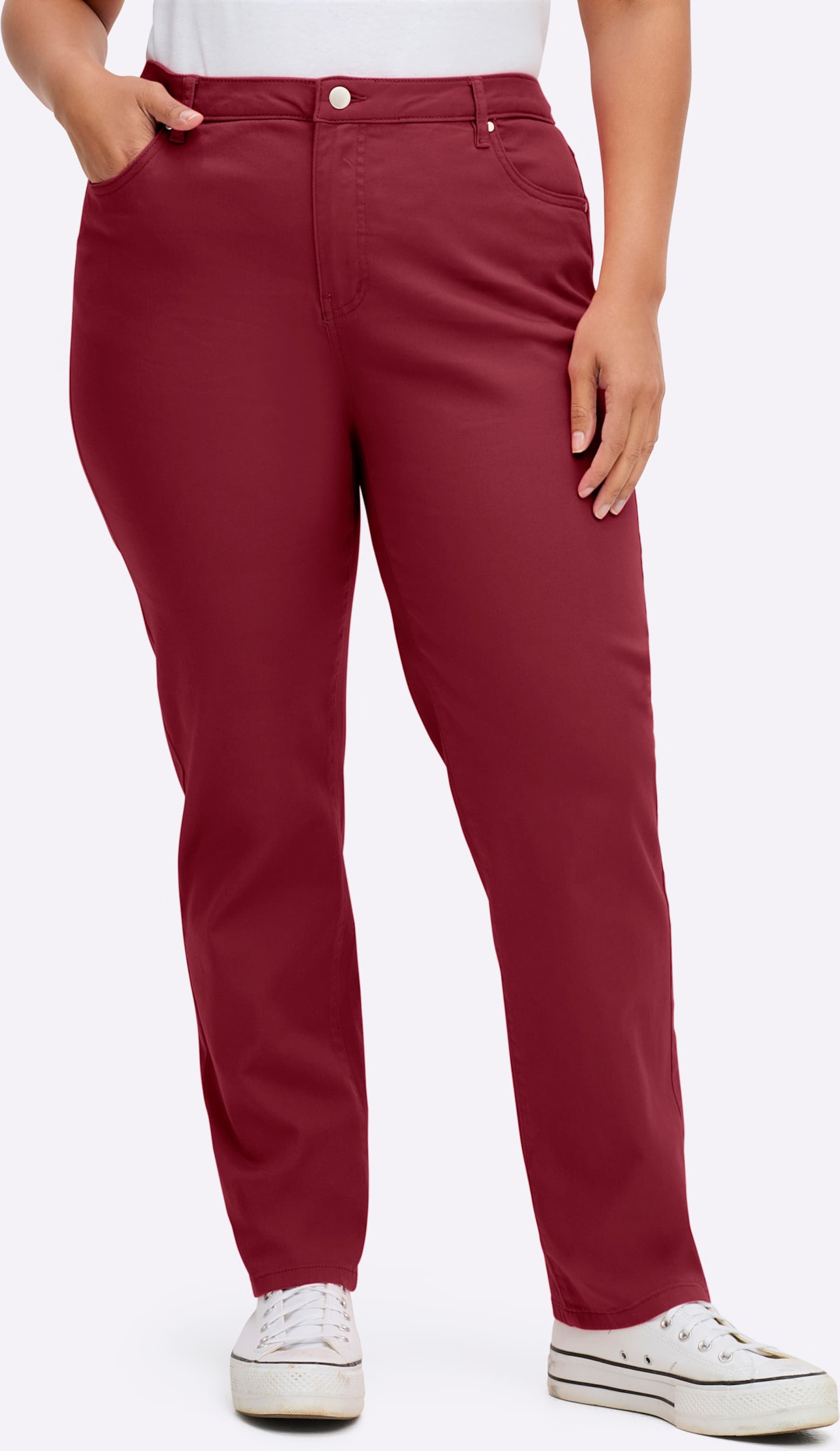 Sheego 5-Pocket-Jeans mit bestickten Gesäßtaschen