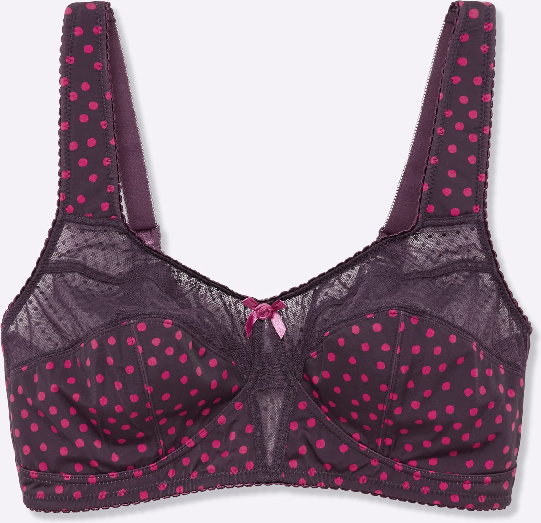 Sheego Entlastungs-BH ohne Bügel mit Tüll-Einsatz