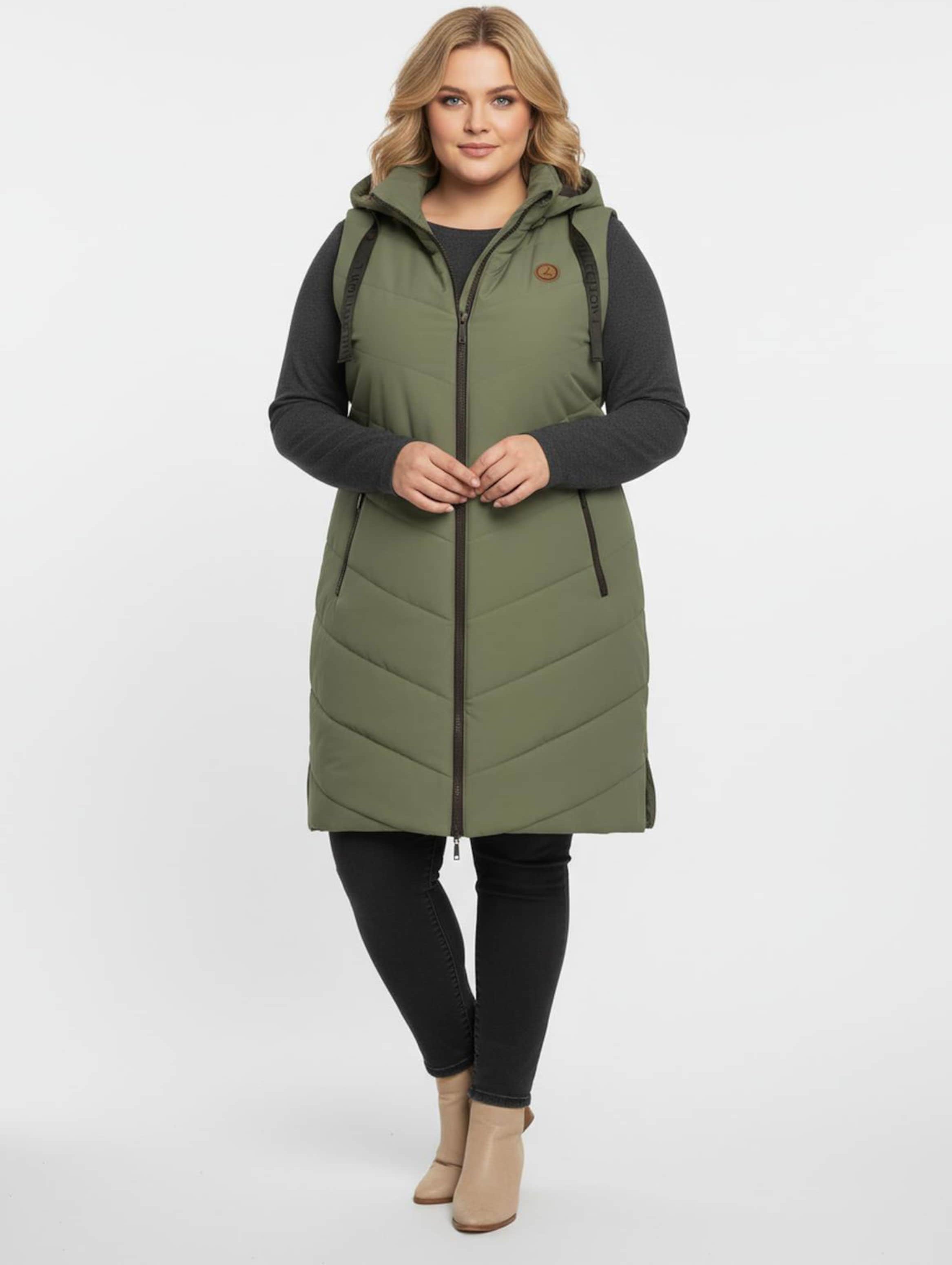 Sheego Longweste mit V-Steppung