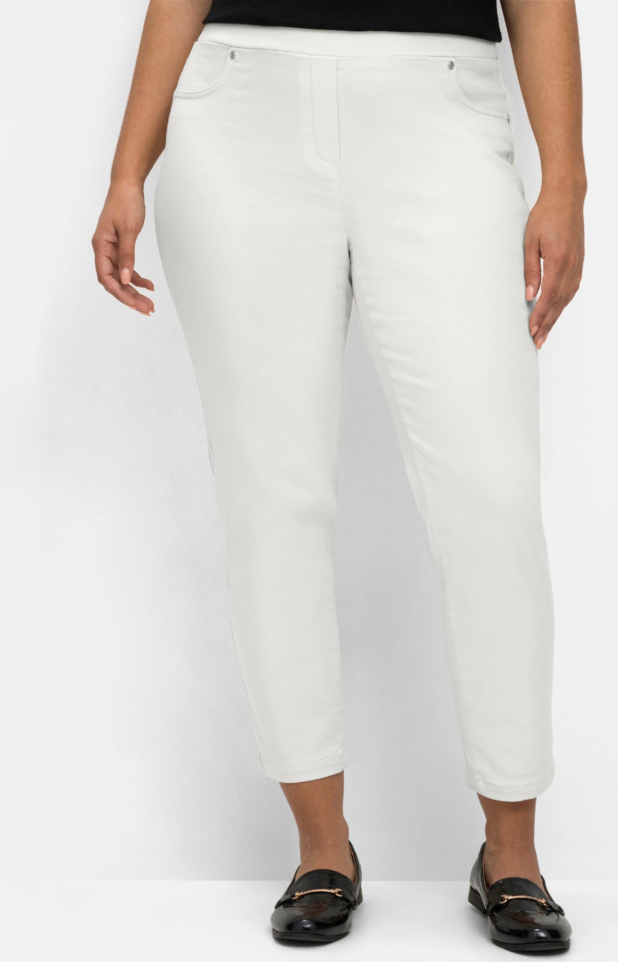 Sheego 7/8-Hose mit Schlupfbund, schmale Form