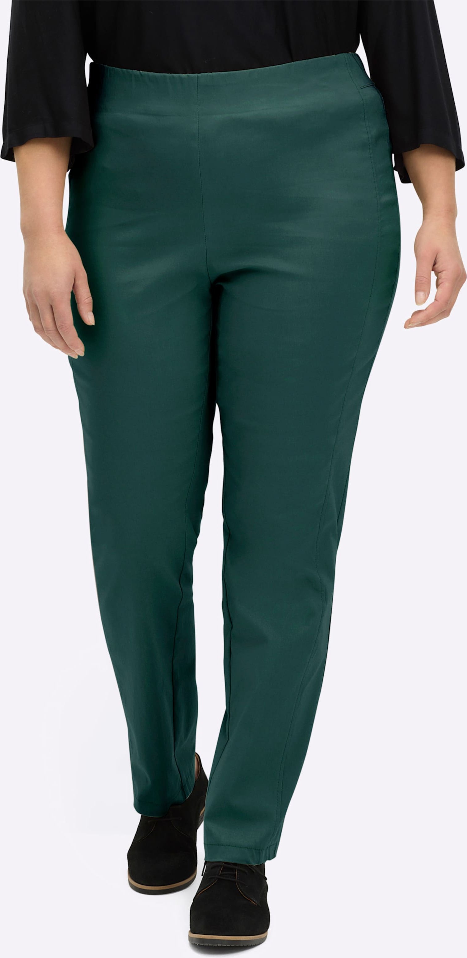 Sheego Hose mit Dehnbund, Viskose-Qualität