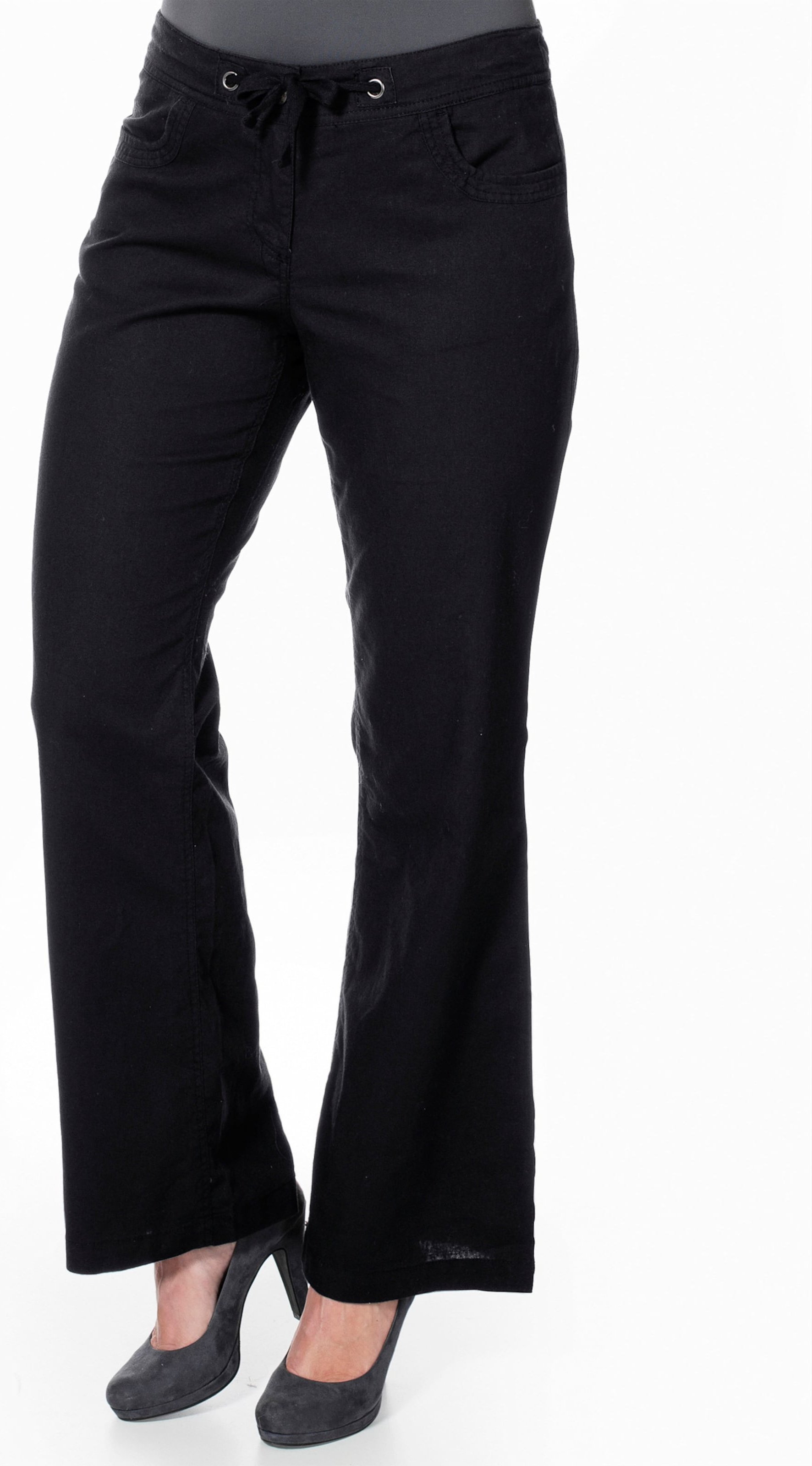 Sheego Bootcuthose mit Leinenanteil