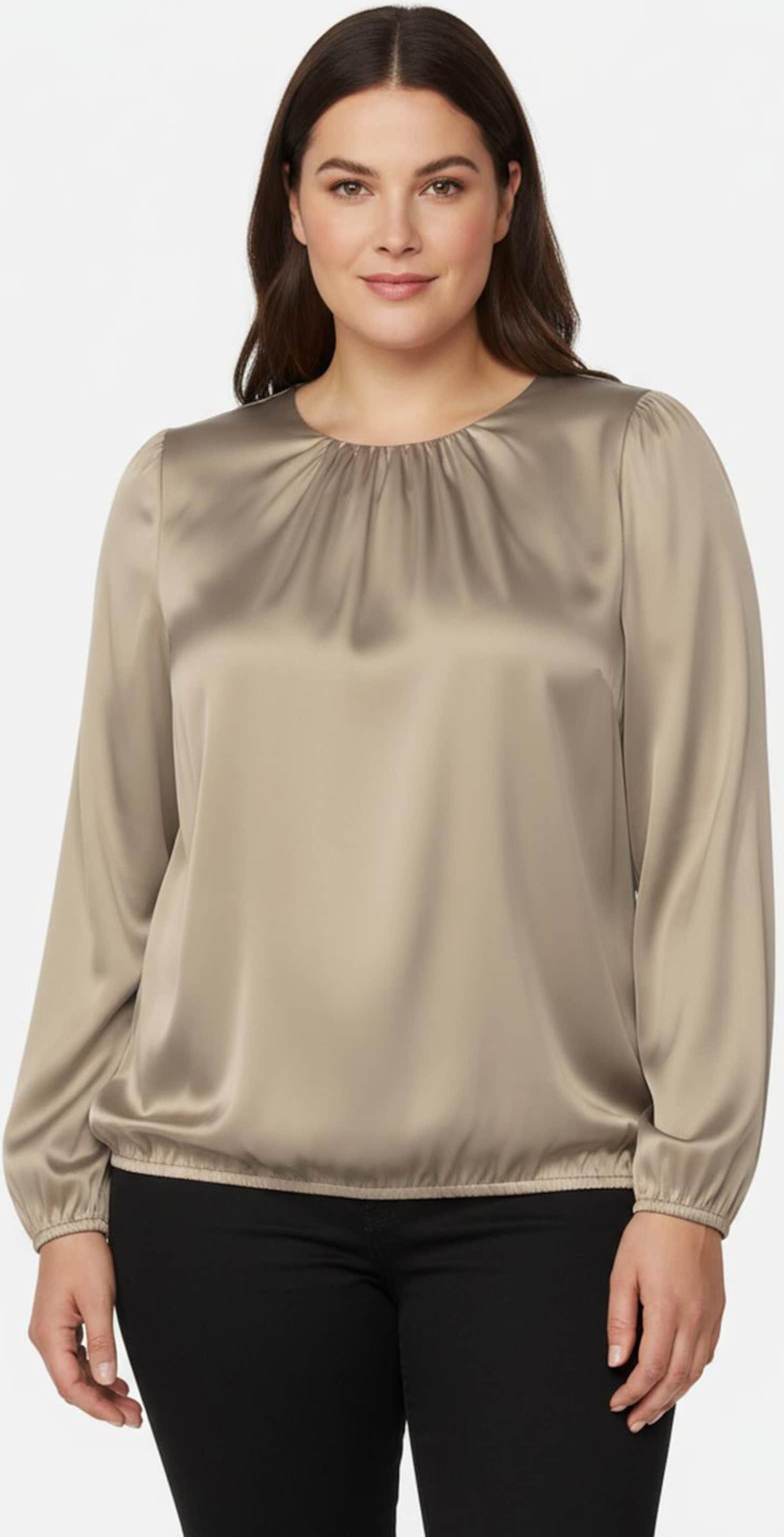 Sheego Satinbluse mit Raffungen
