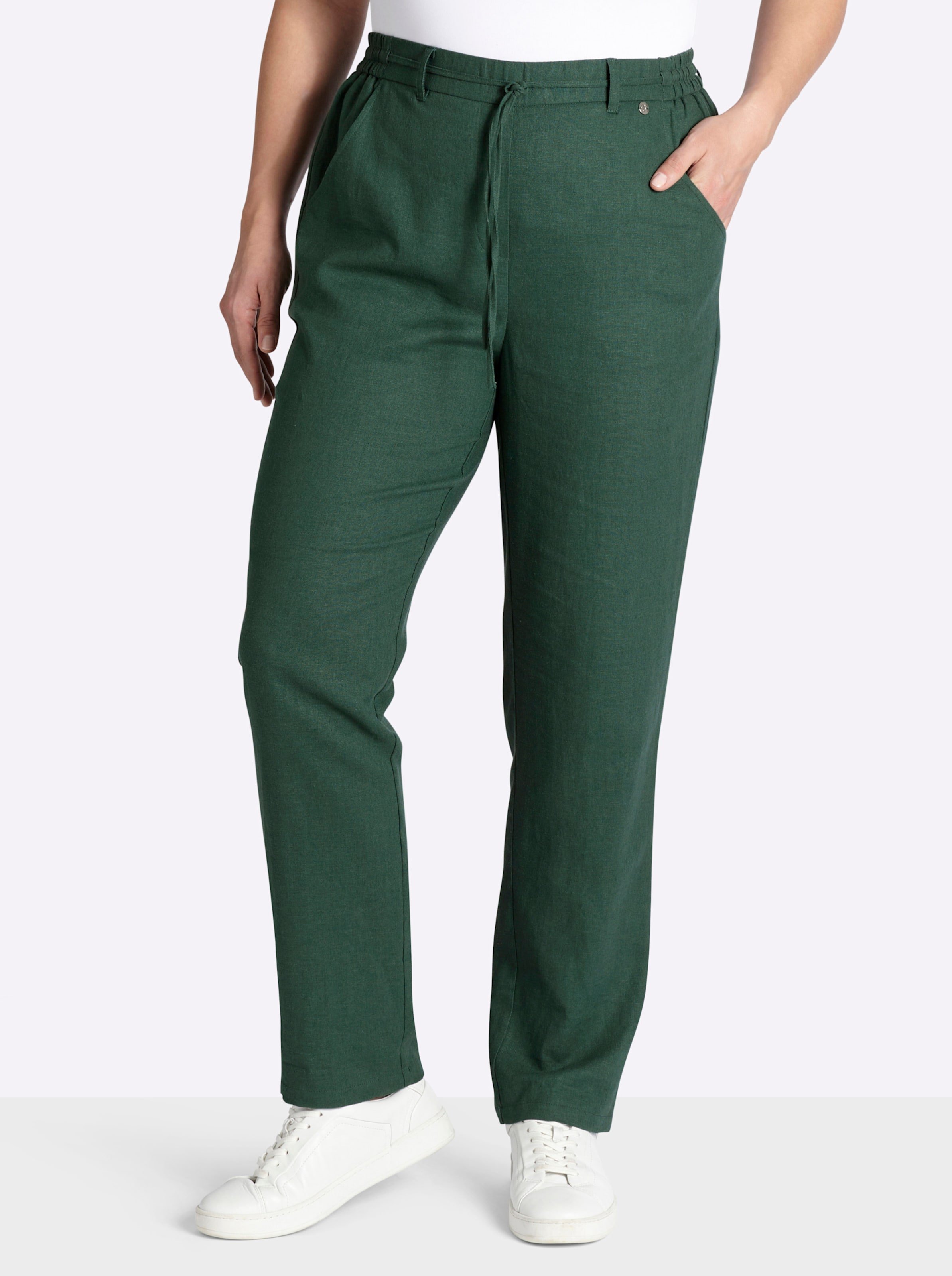 Sheego Jogg Pants aus Leinen-Viskose-Mix