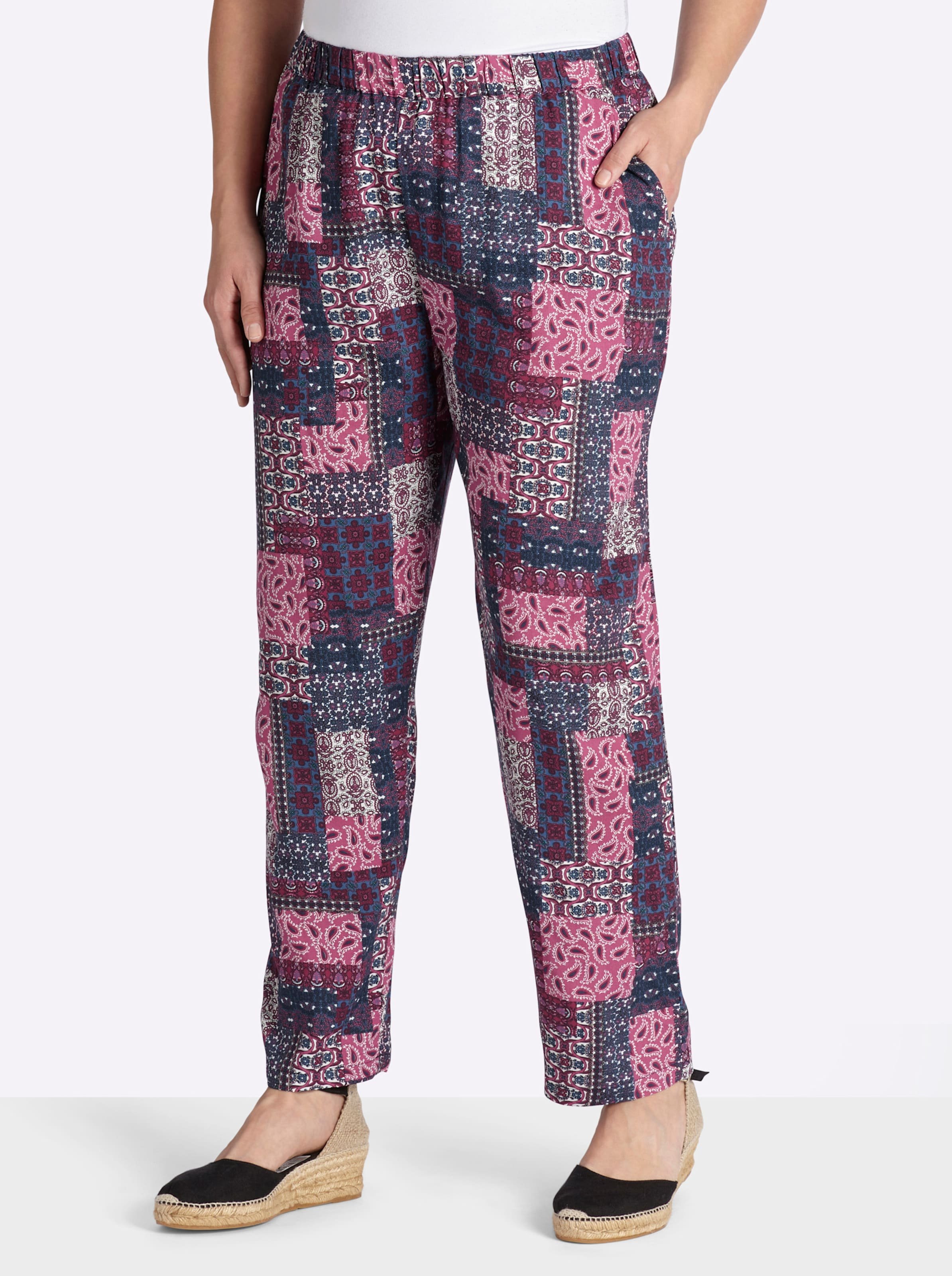 Sheego Schlupfhose mit Patch-Druck