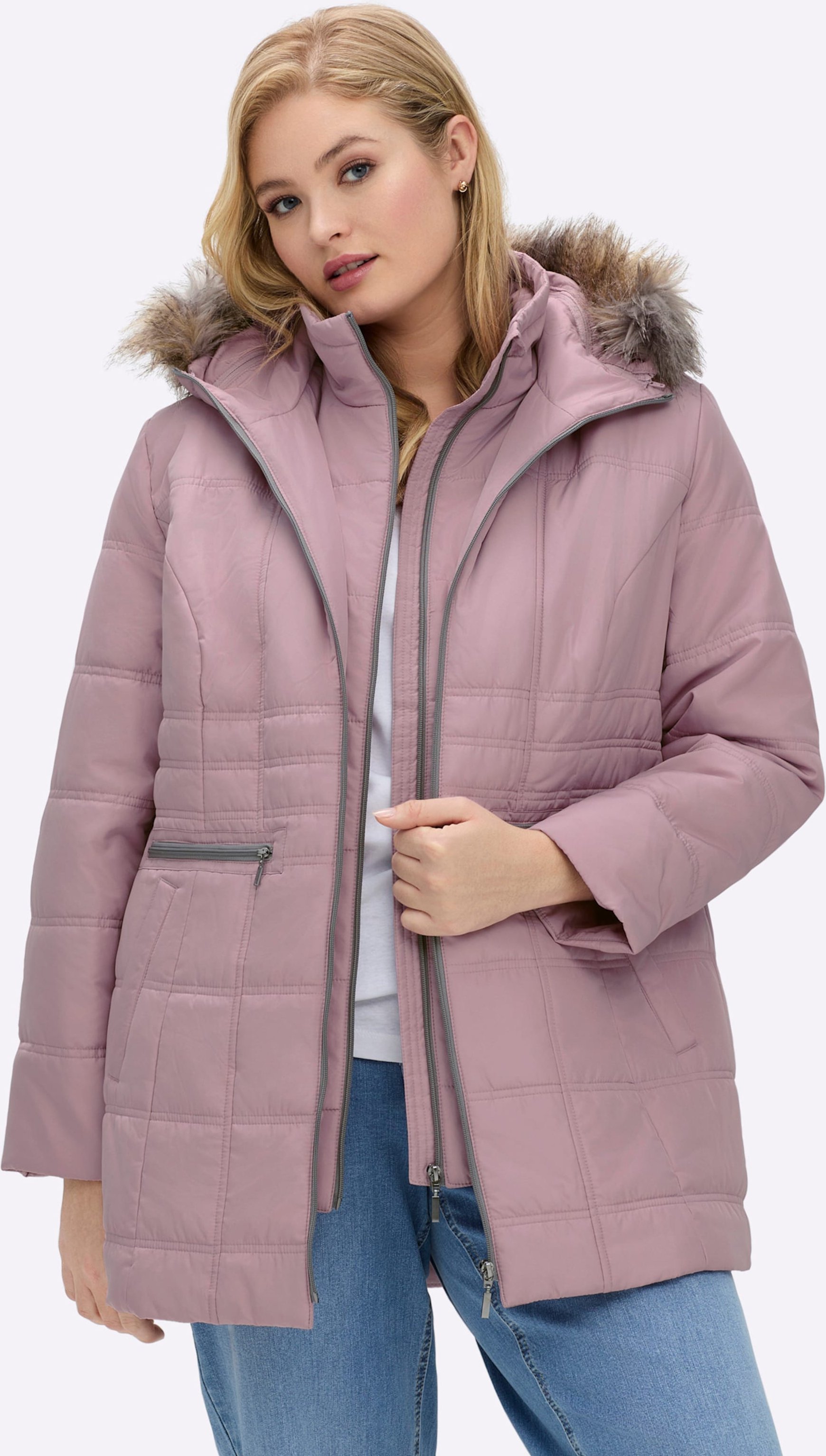 Thumbnail - Sheego Steppjacke mit abnehmbarer Kapuze, wattiert