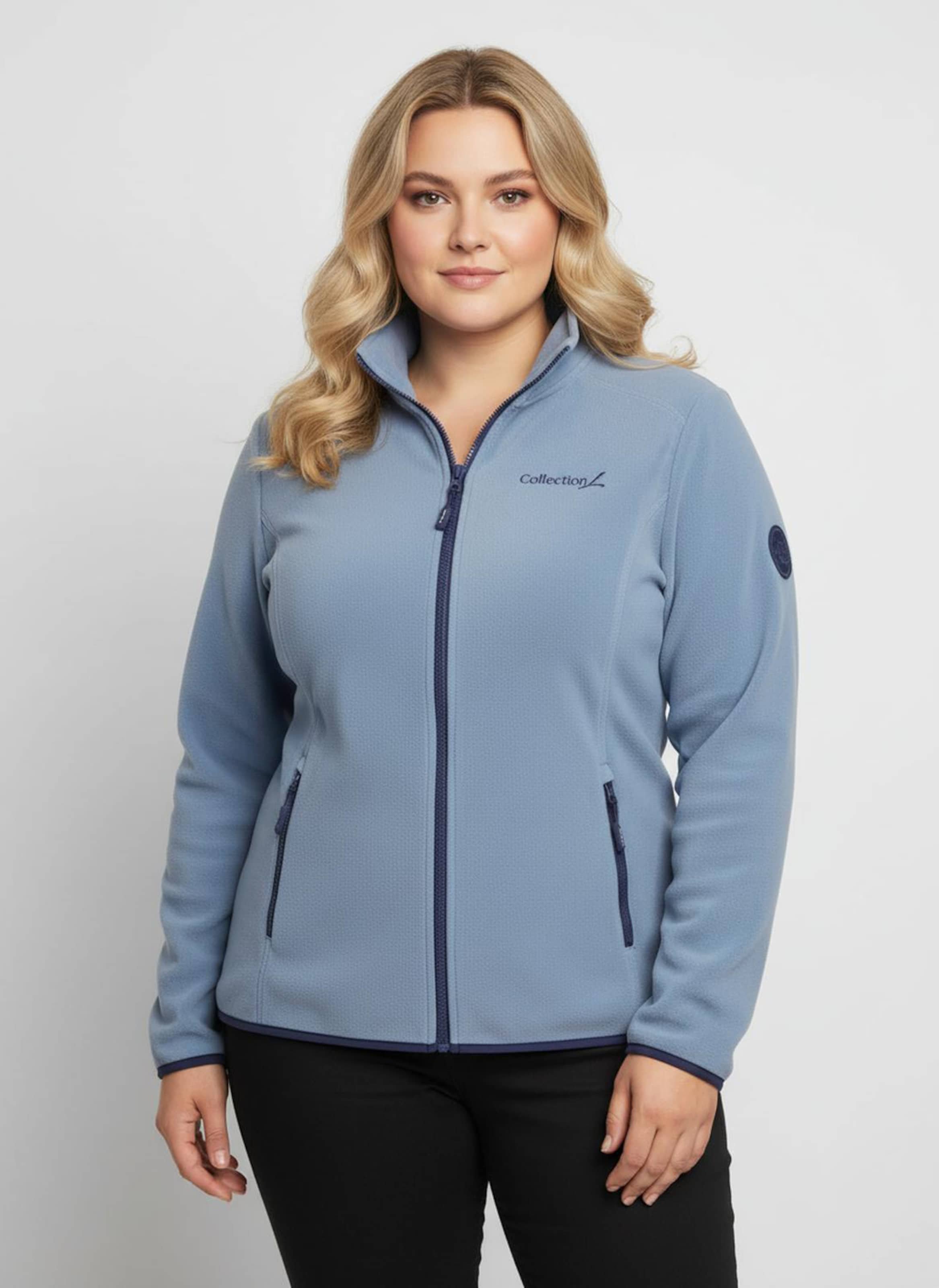 Sheego Fleecejacke mit Stickerei