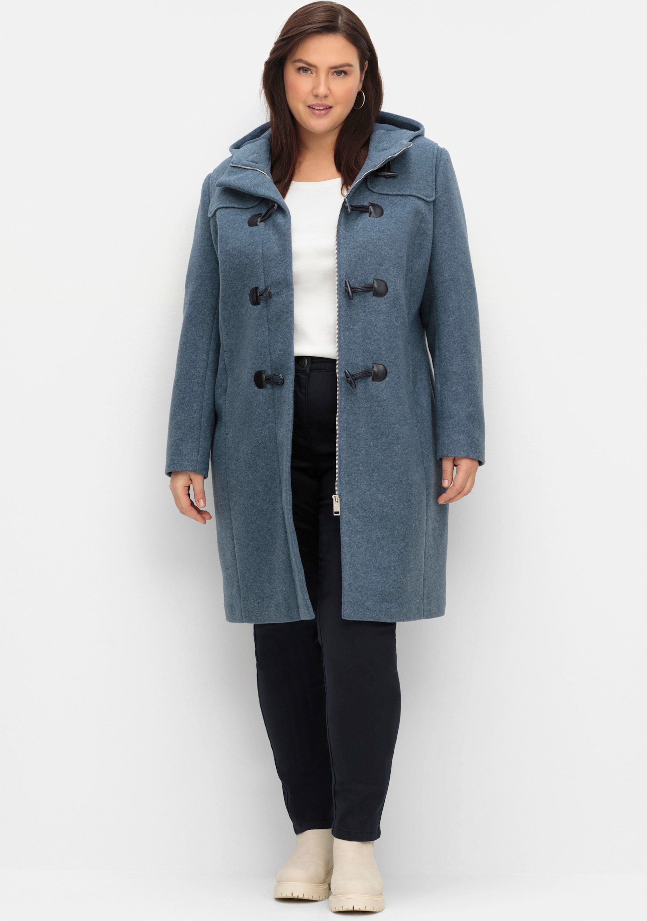 Sheego Dufflecoat mit Knebelknöpfen