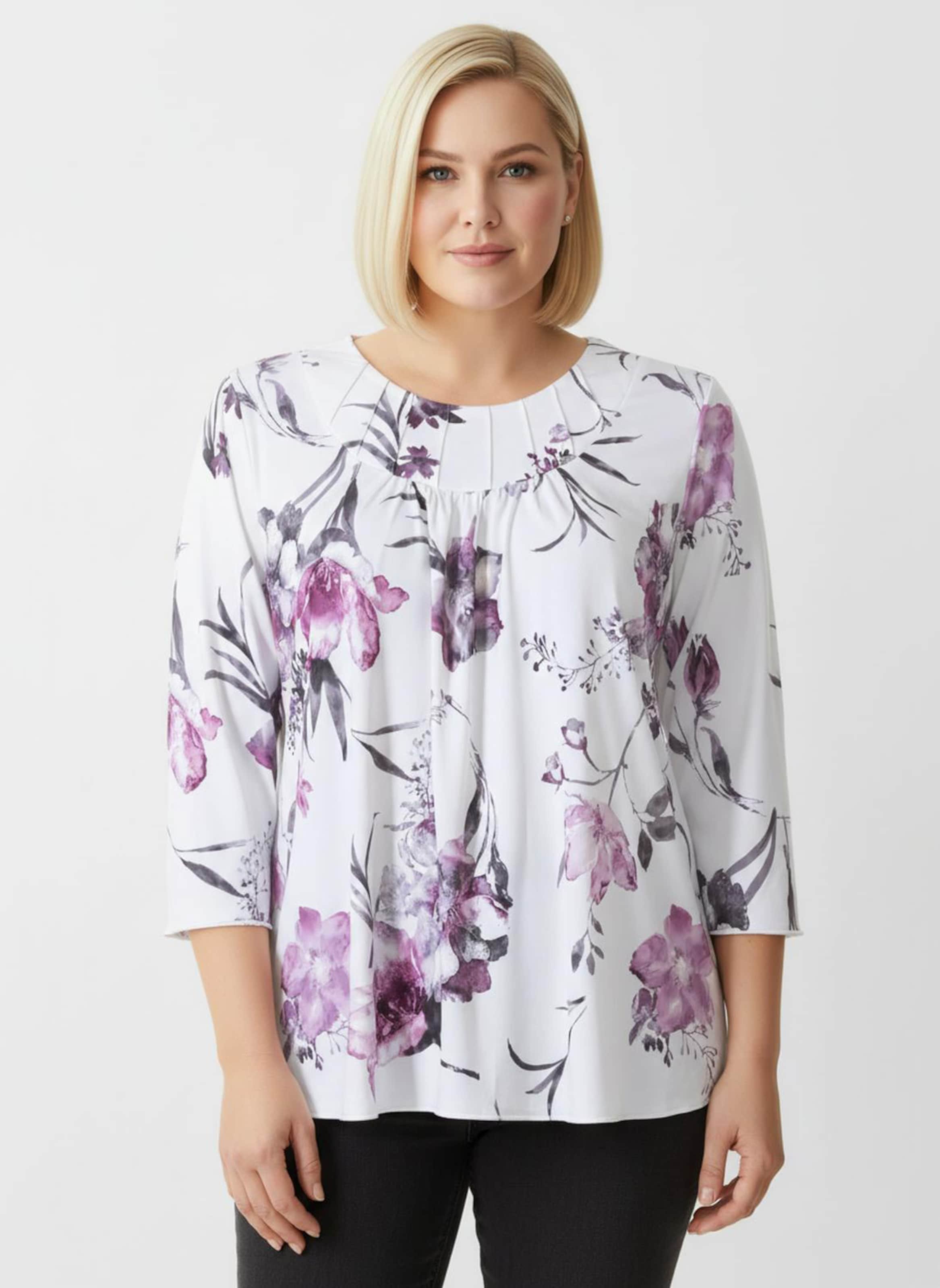 Sheego Print-Shirt mit Biesen