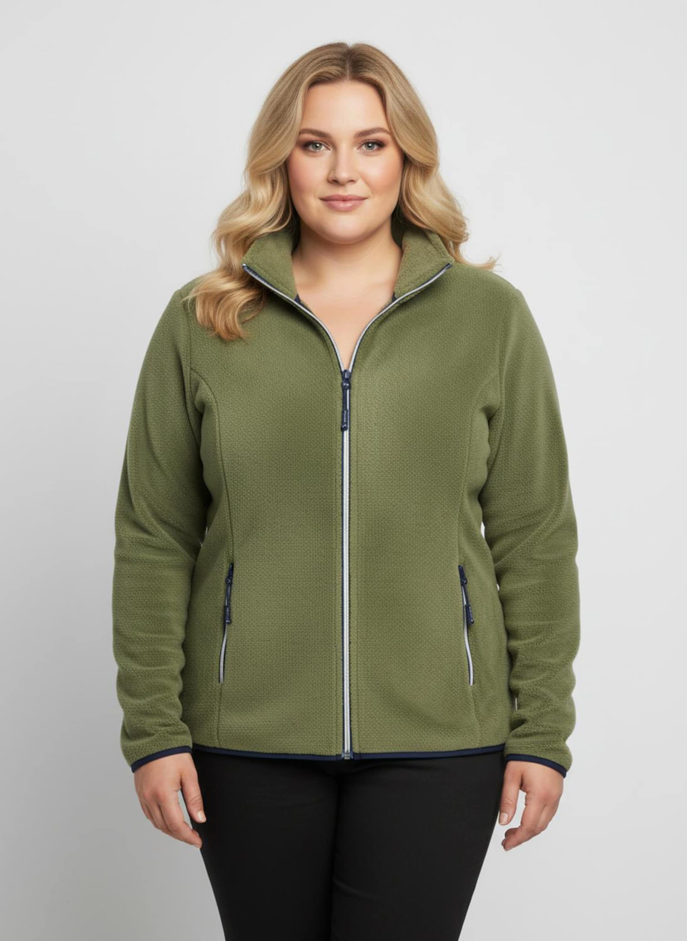 Thumbnail - Sheego Fleecejacke mit Reißverschluss-Taschen