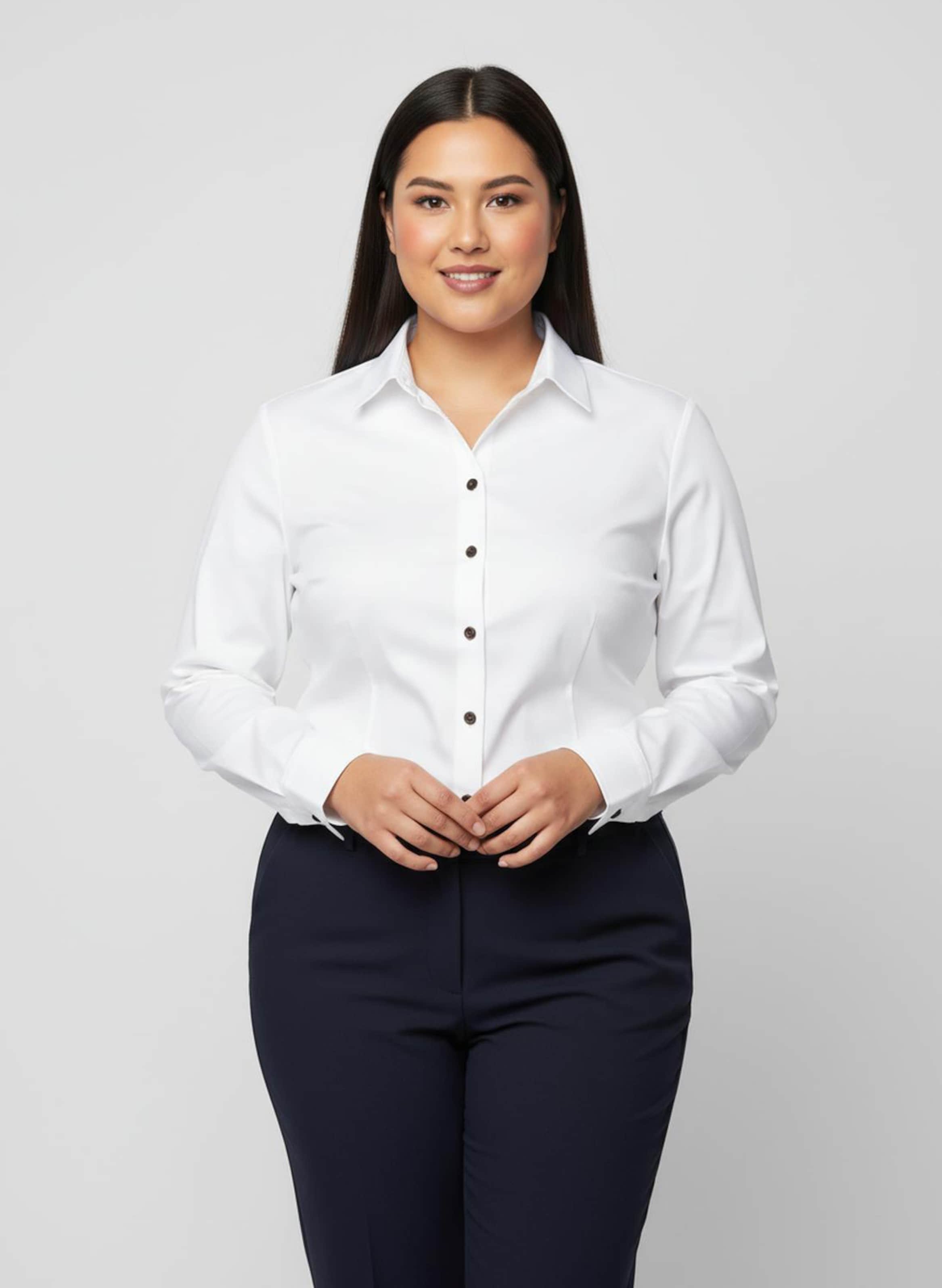 Sheego Klassische Bluse pflegeleicht und bügelarm