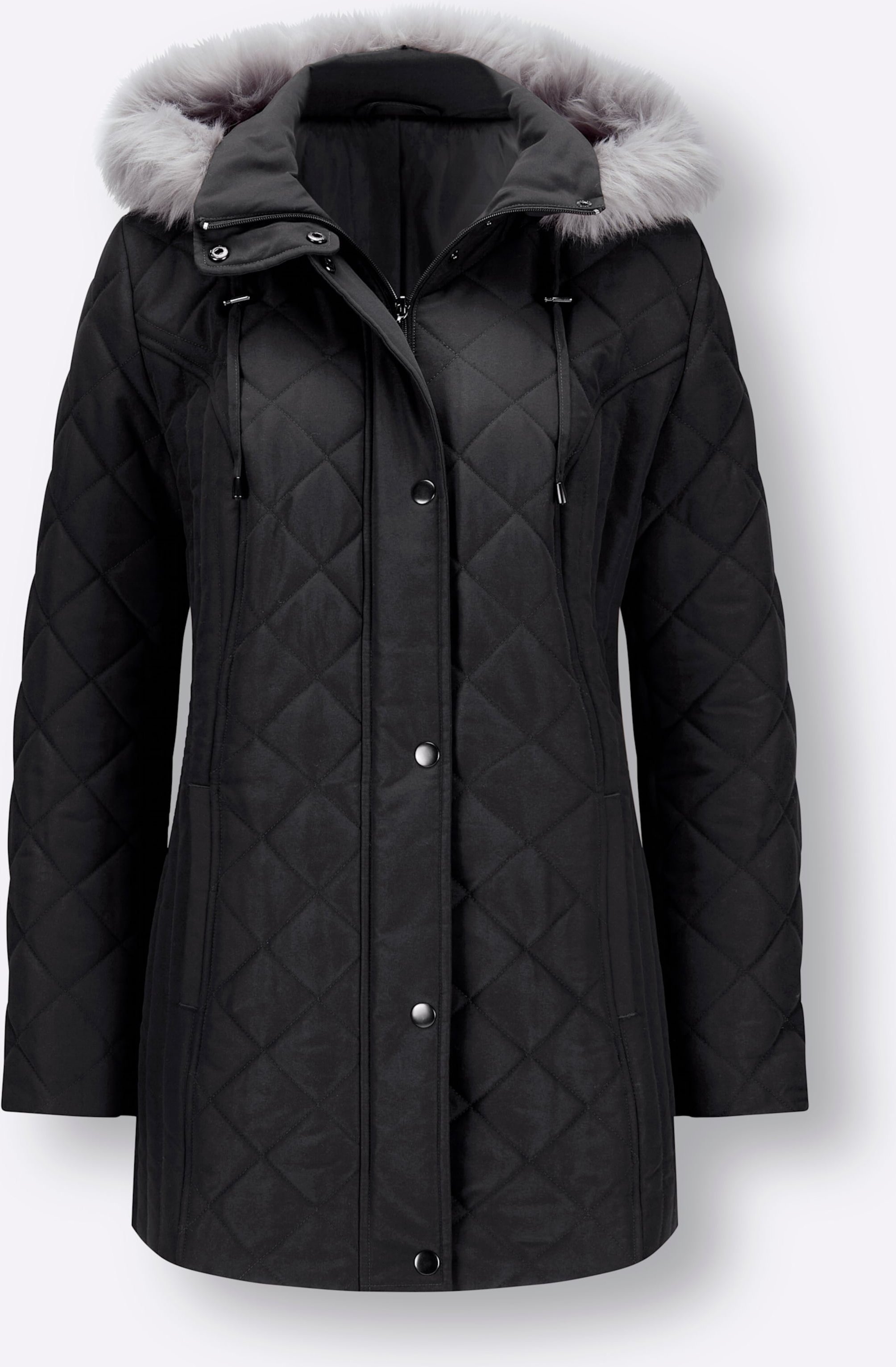 Sheego Steppjacke mit abnehmbarer Kapuze