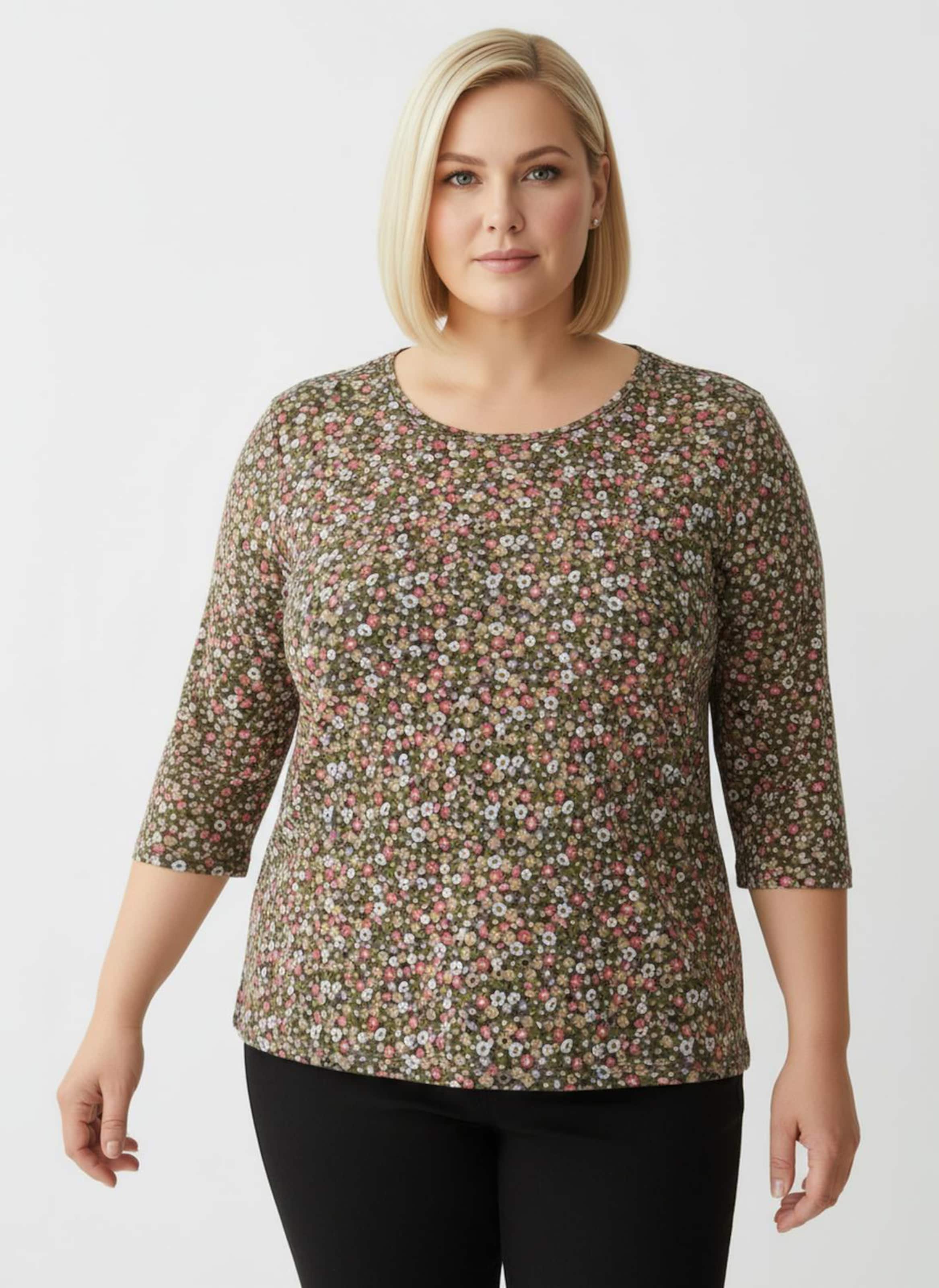 Sheego Print-Shirt mit Rundhals-Ausschnitt