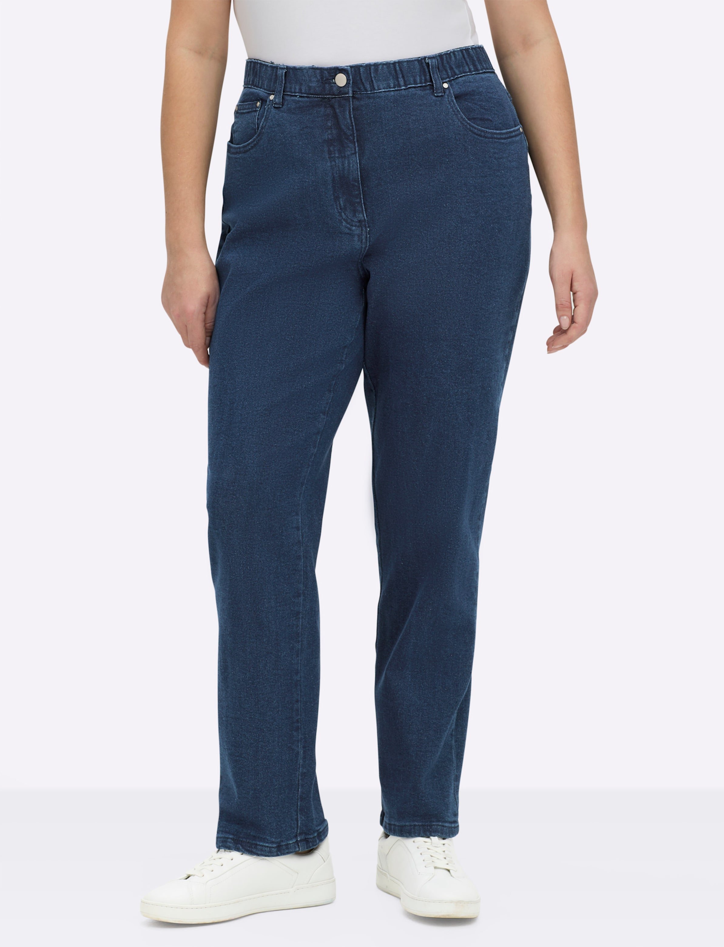 Thumbnail - Sheego 5-Pocket-Jeans mit innenliegendem Dehnbund