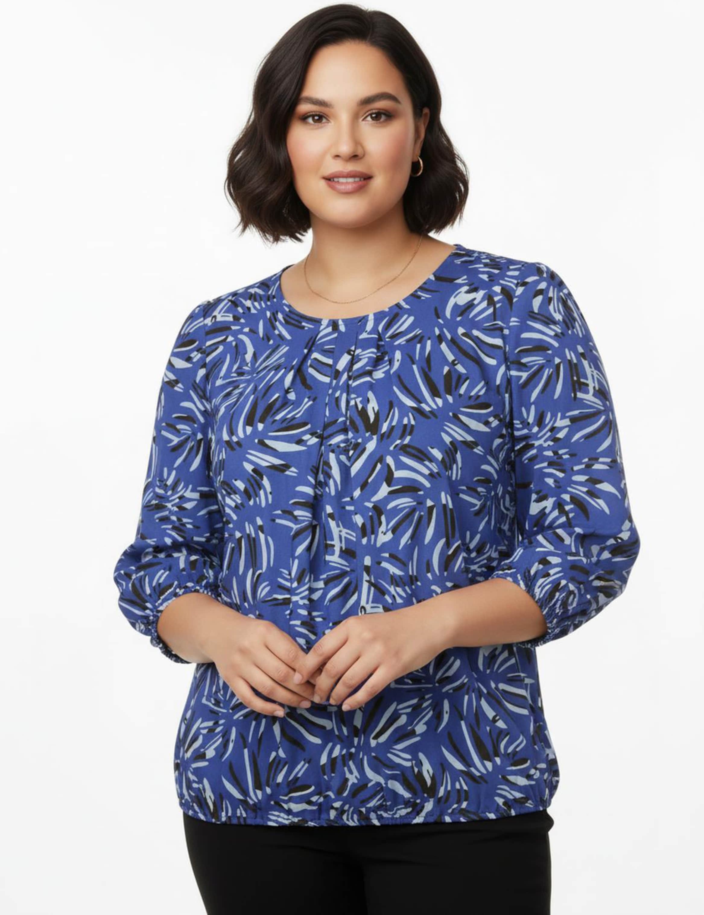 Sheego Druckbluse in Schlupfform