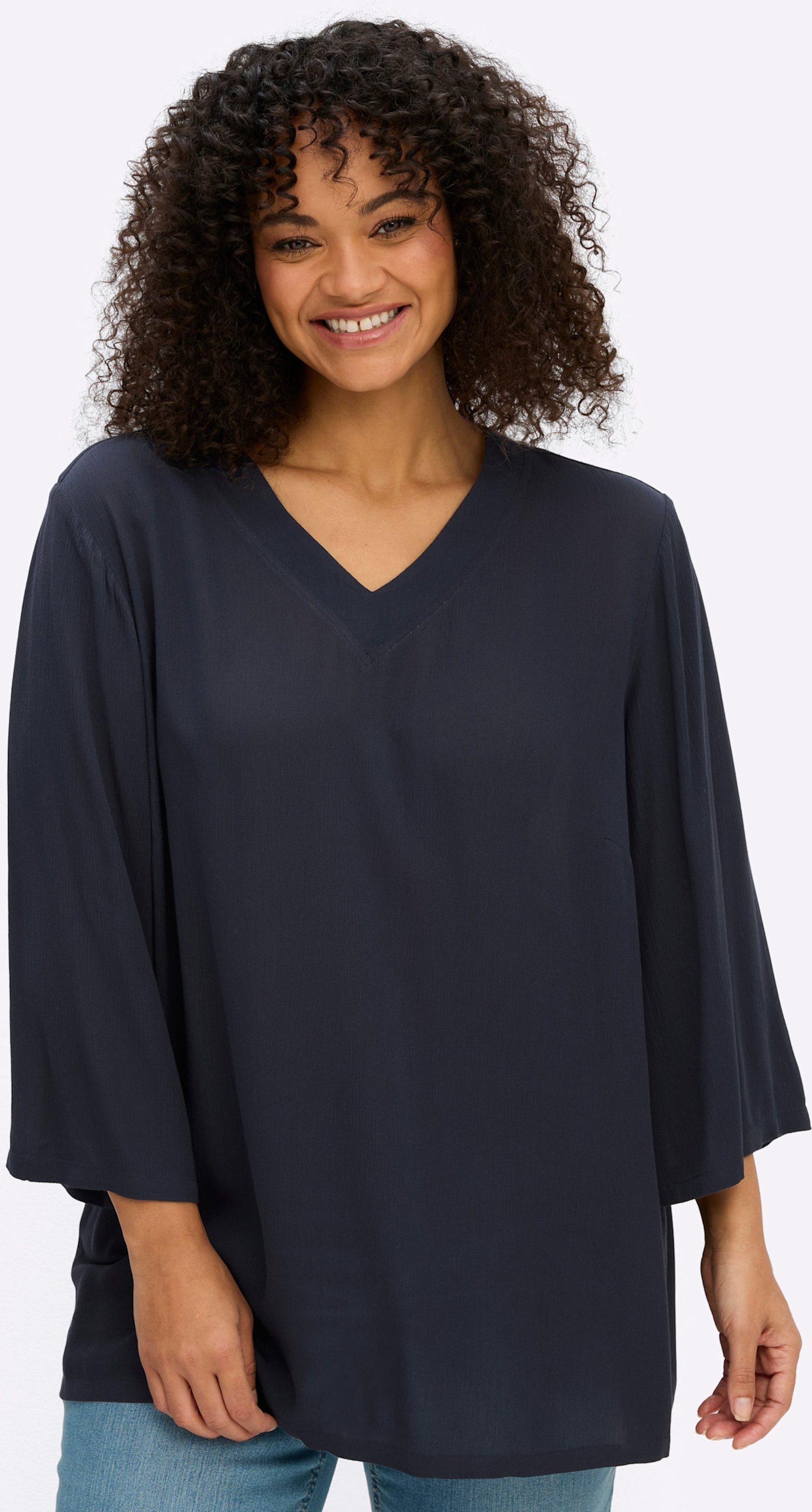 Sheego Tunika in leichter Crinkle-Struktur