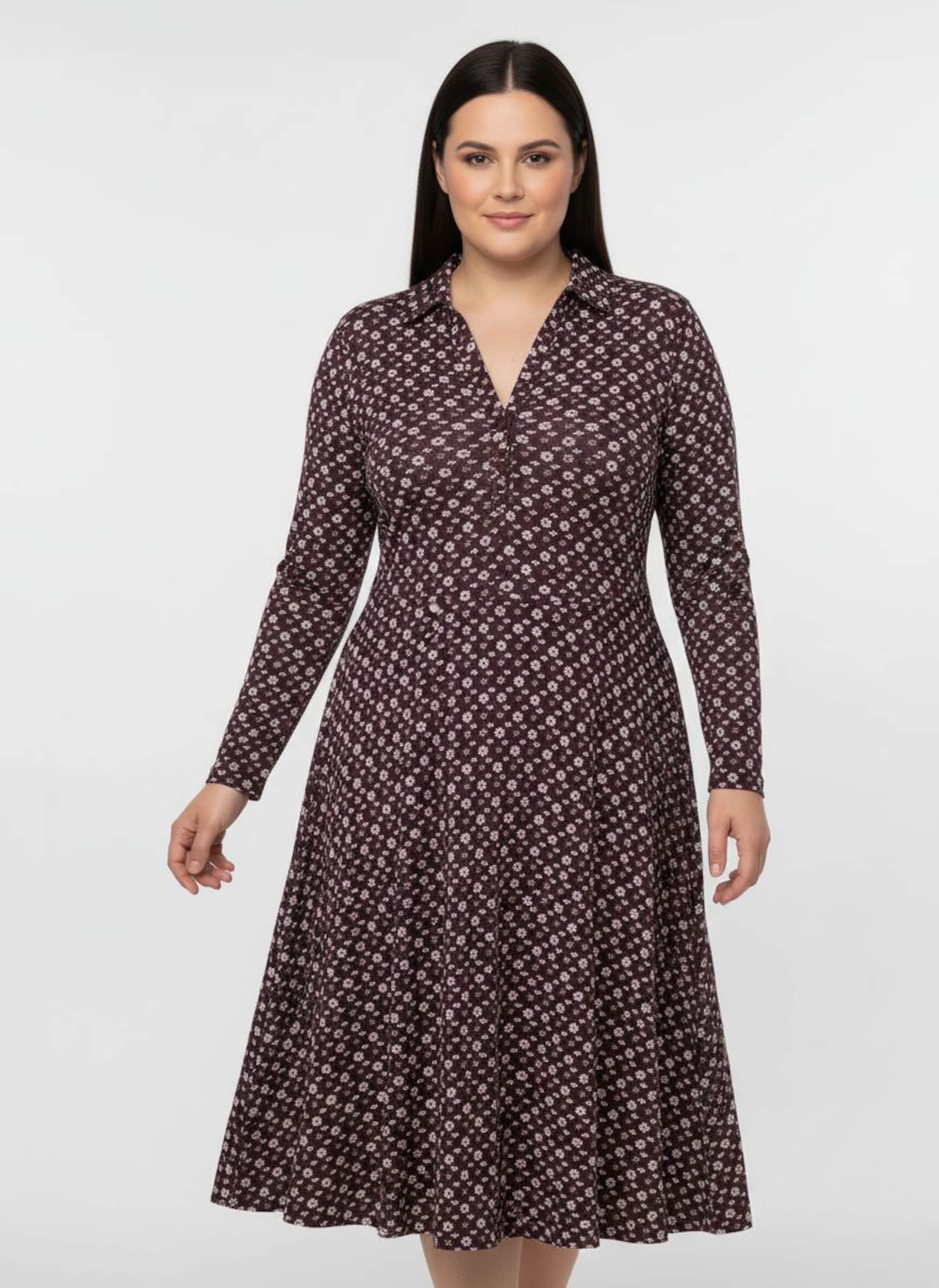 Thumbnail - Sheego Jerseykleid im Mille-fleurs-Dessin