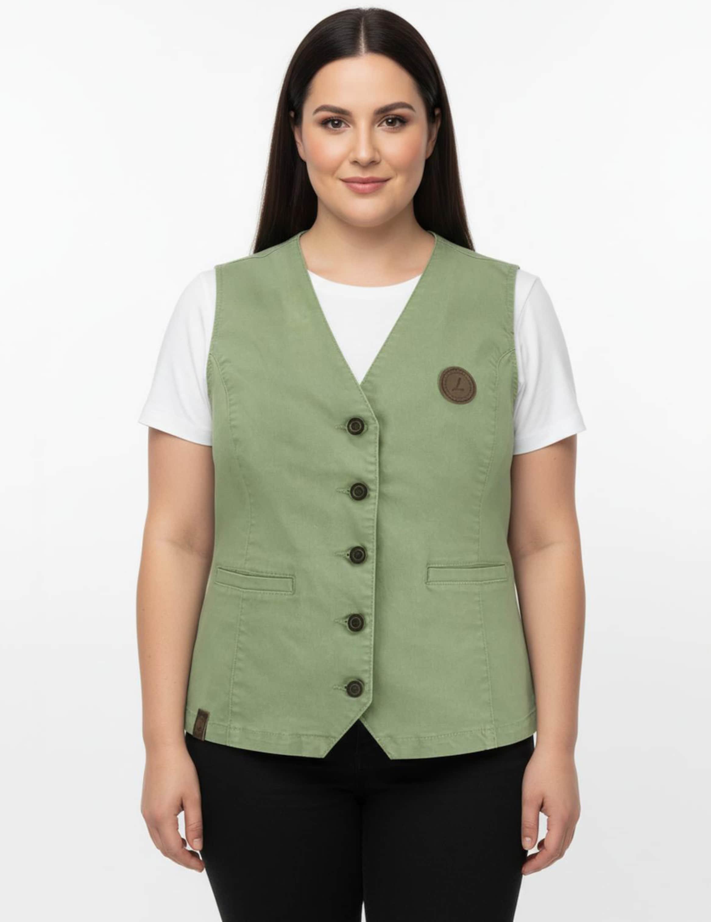 Sheego Jeansweste in Stretch-Qualität