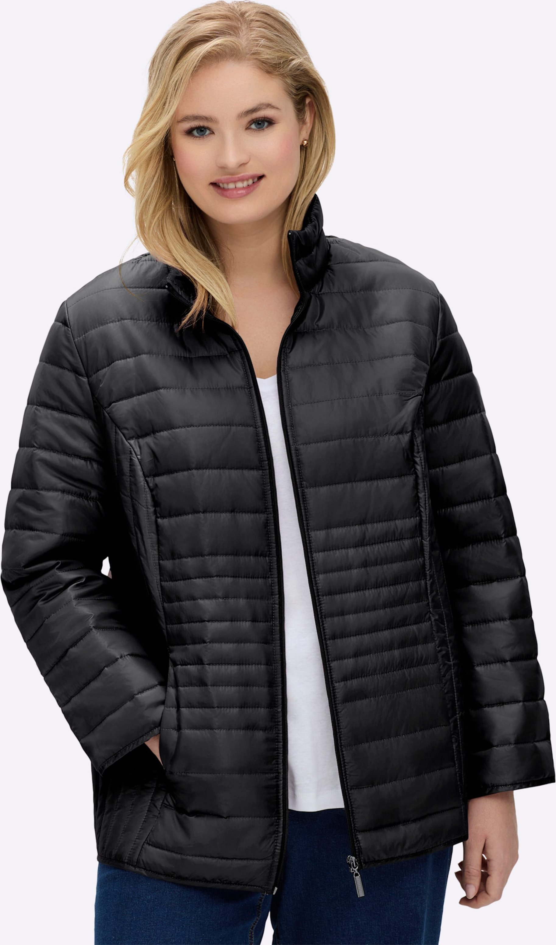 Sheego Steppjacke mit vertikalem Muster