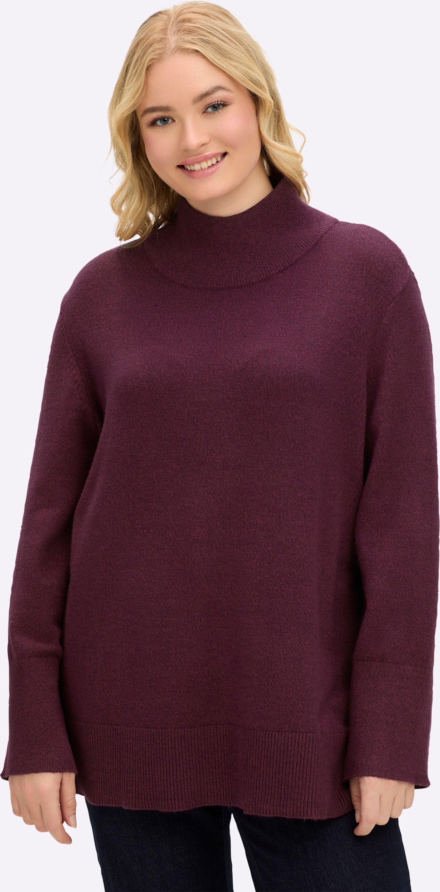 Sheego Pullover mit Melangegarn