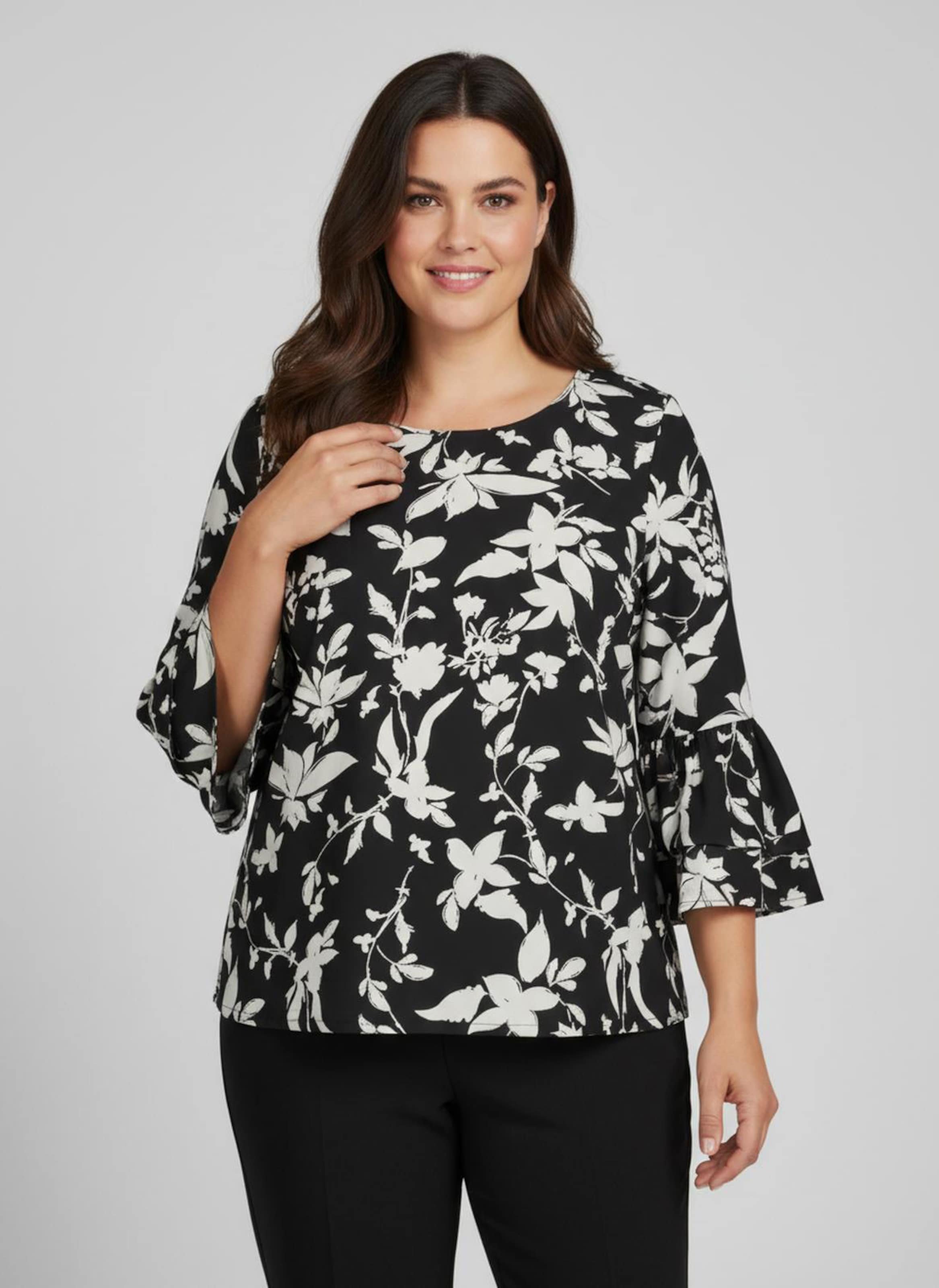 Sheego Schlupfbluse mit Volant am Ärmel