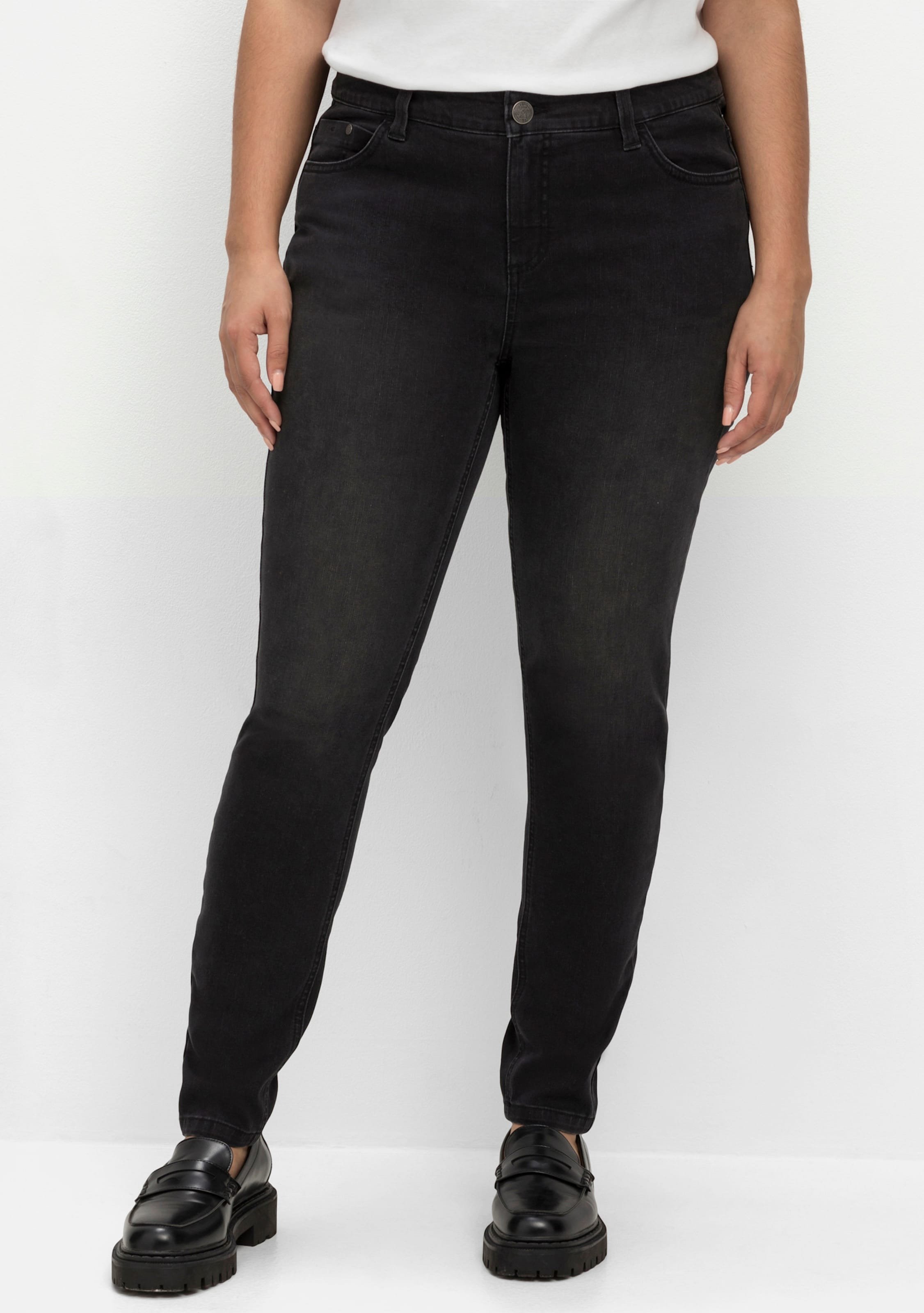 Sheego Skinny Jeans mit bequemer Taille