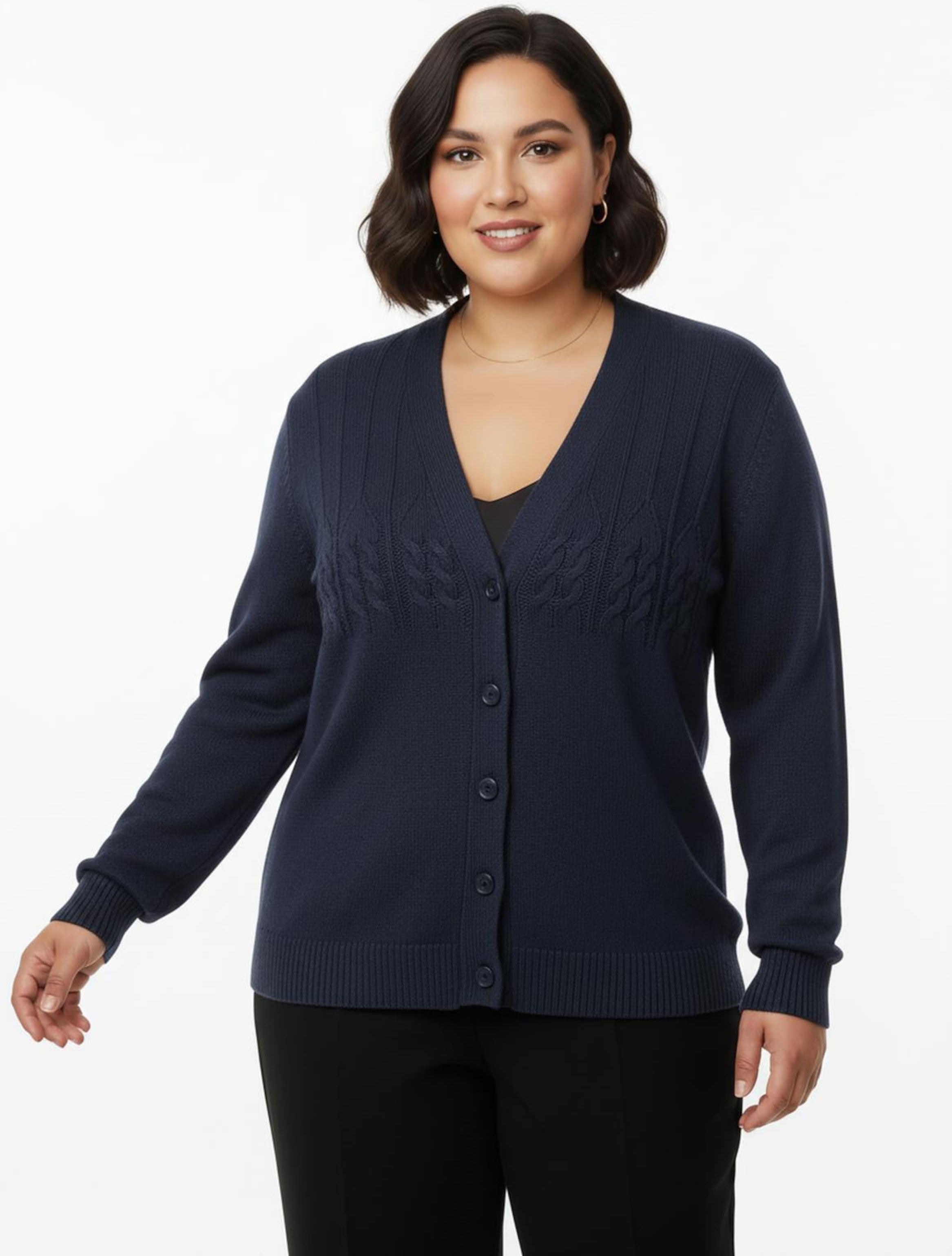 Sheego Strickjacke mit Raglan-Ärmeln