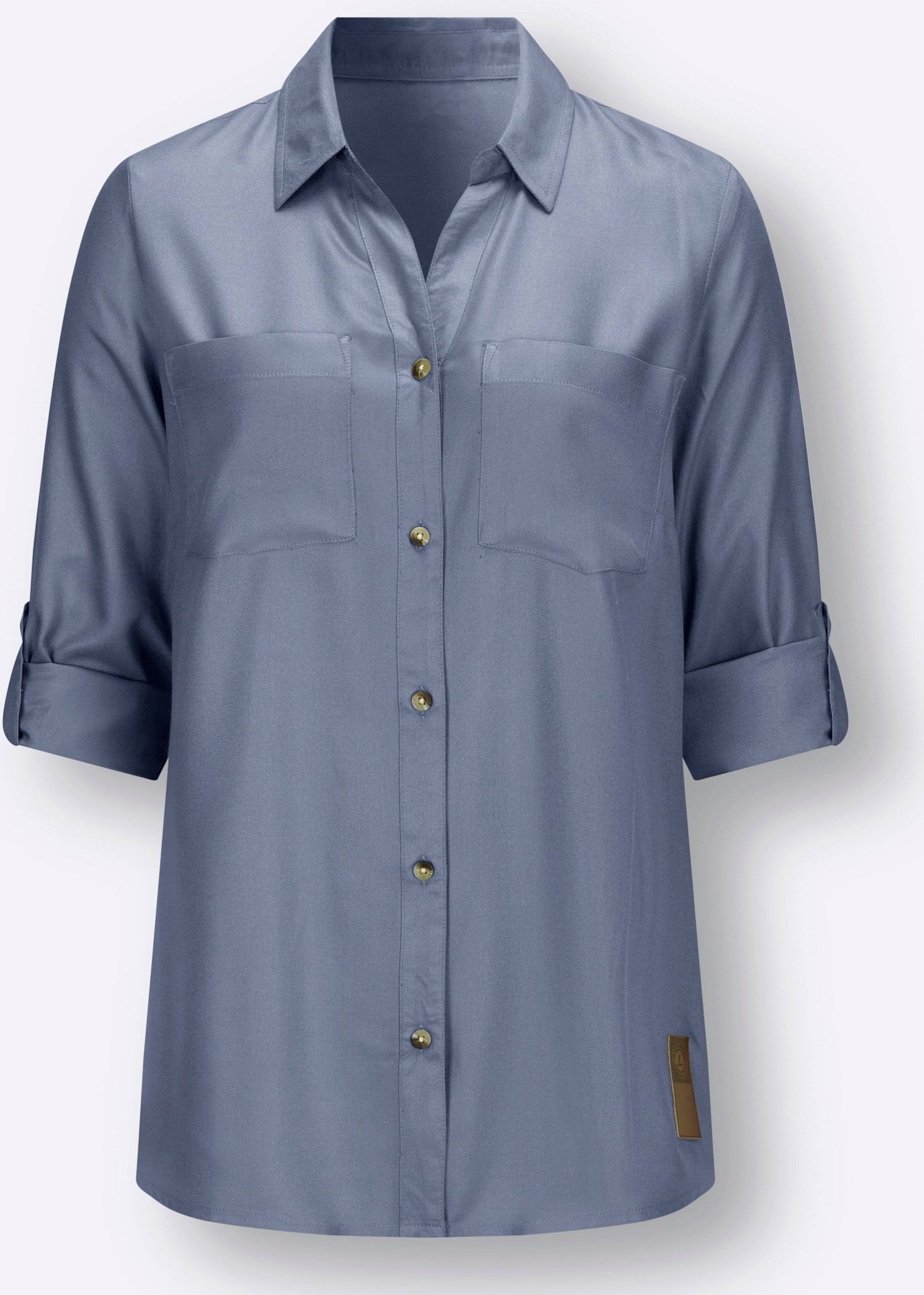 Sheego Longbluse aus reiner Viskose