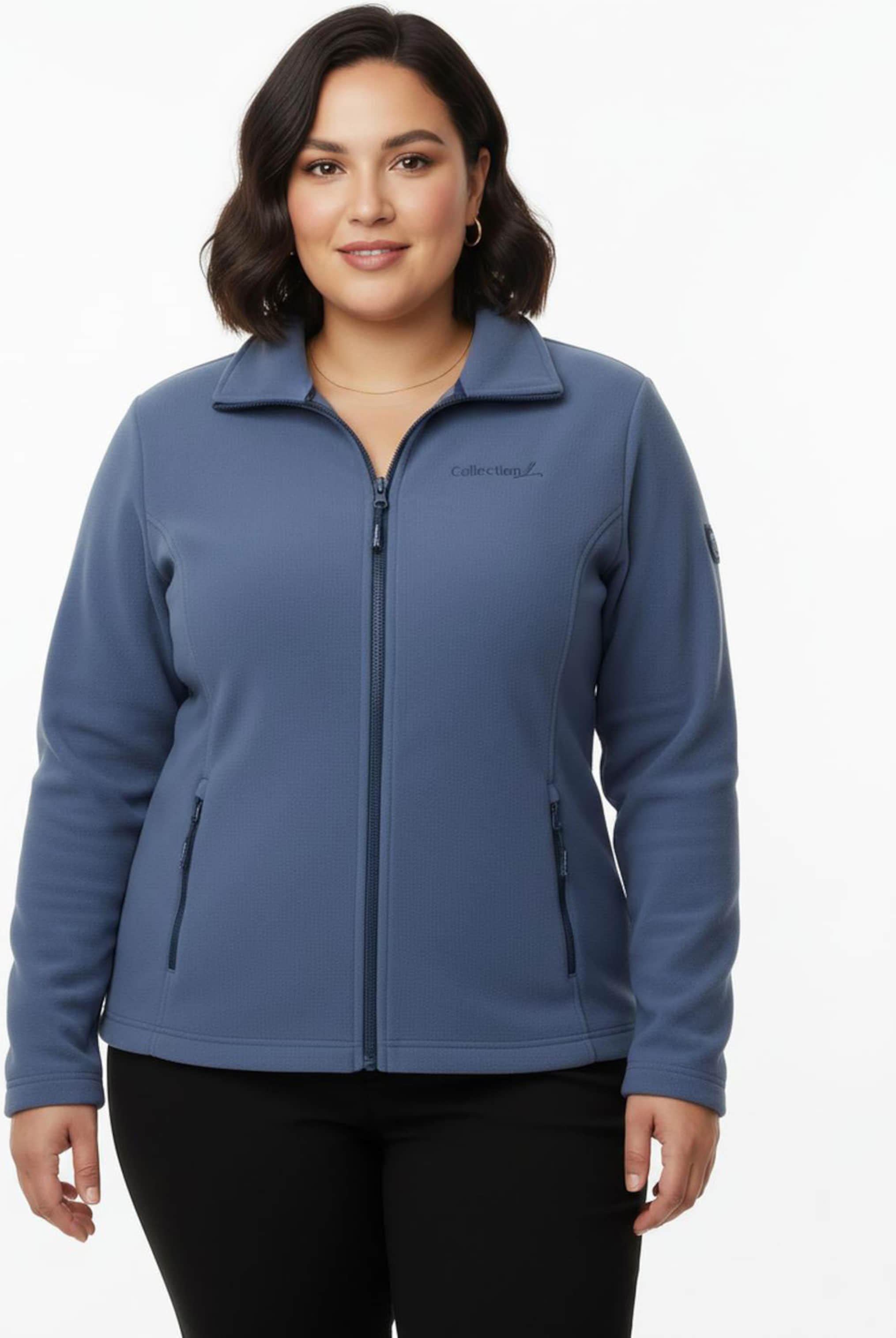 Sheego Fleecejacke mit Stickerei