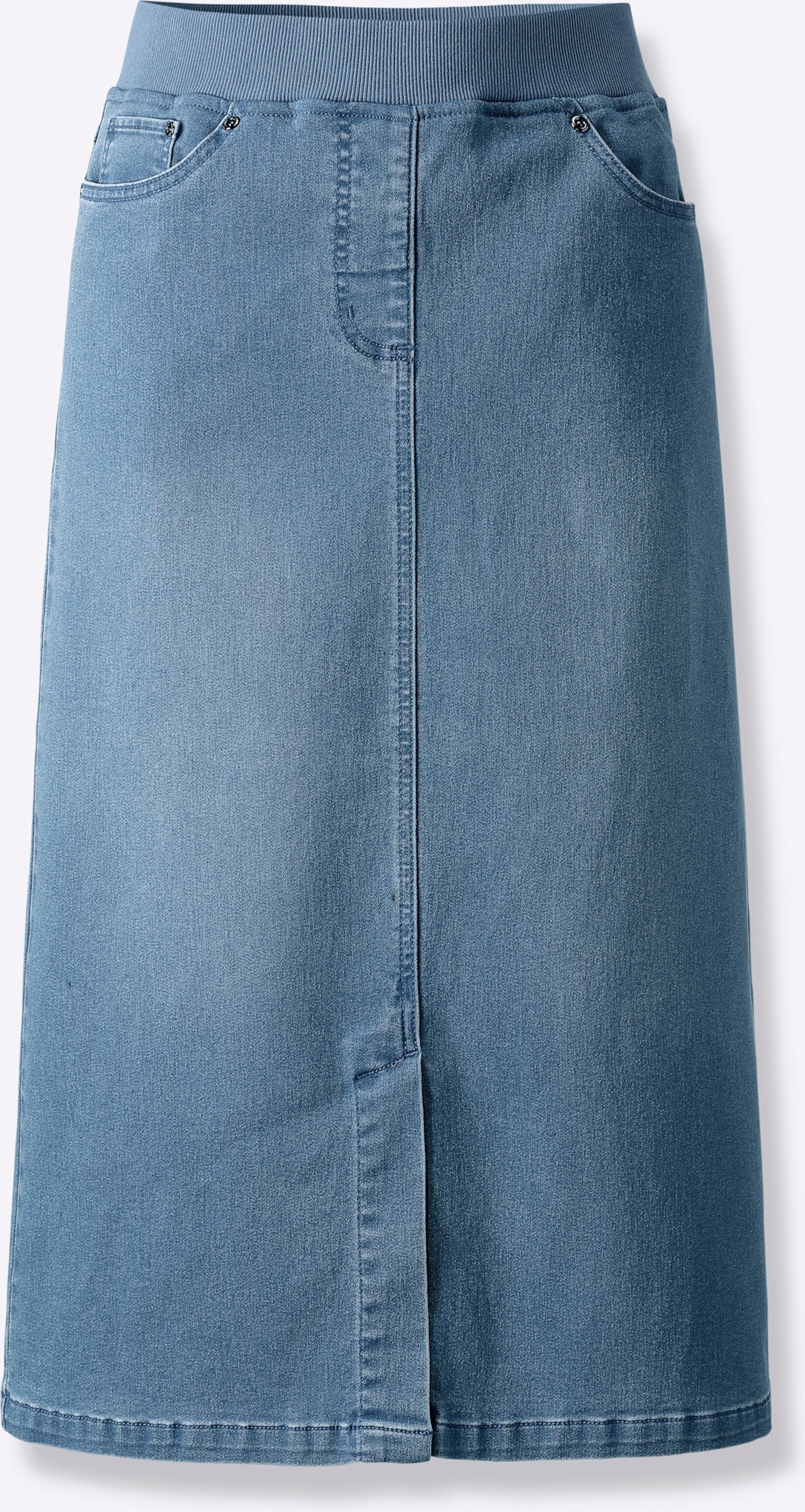 Thumbnail - Sheego Jeansrock in Schlupfform