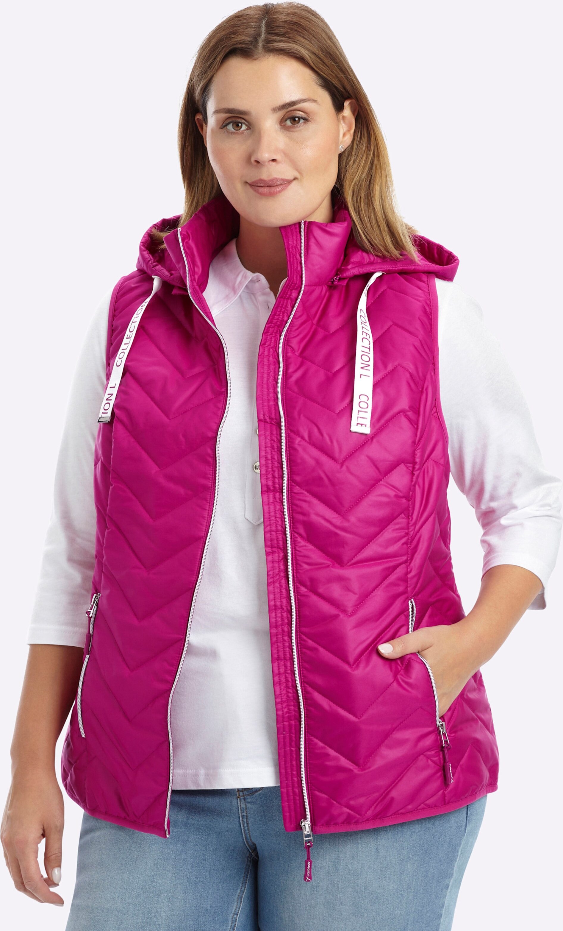 Thumbnail - Sheego Steppweste im Zickzack-Muster