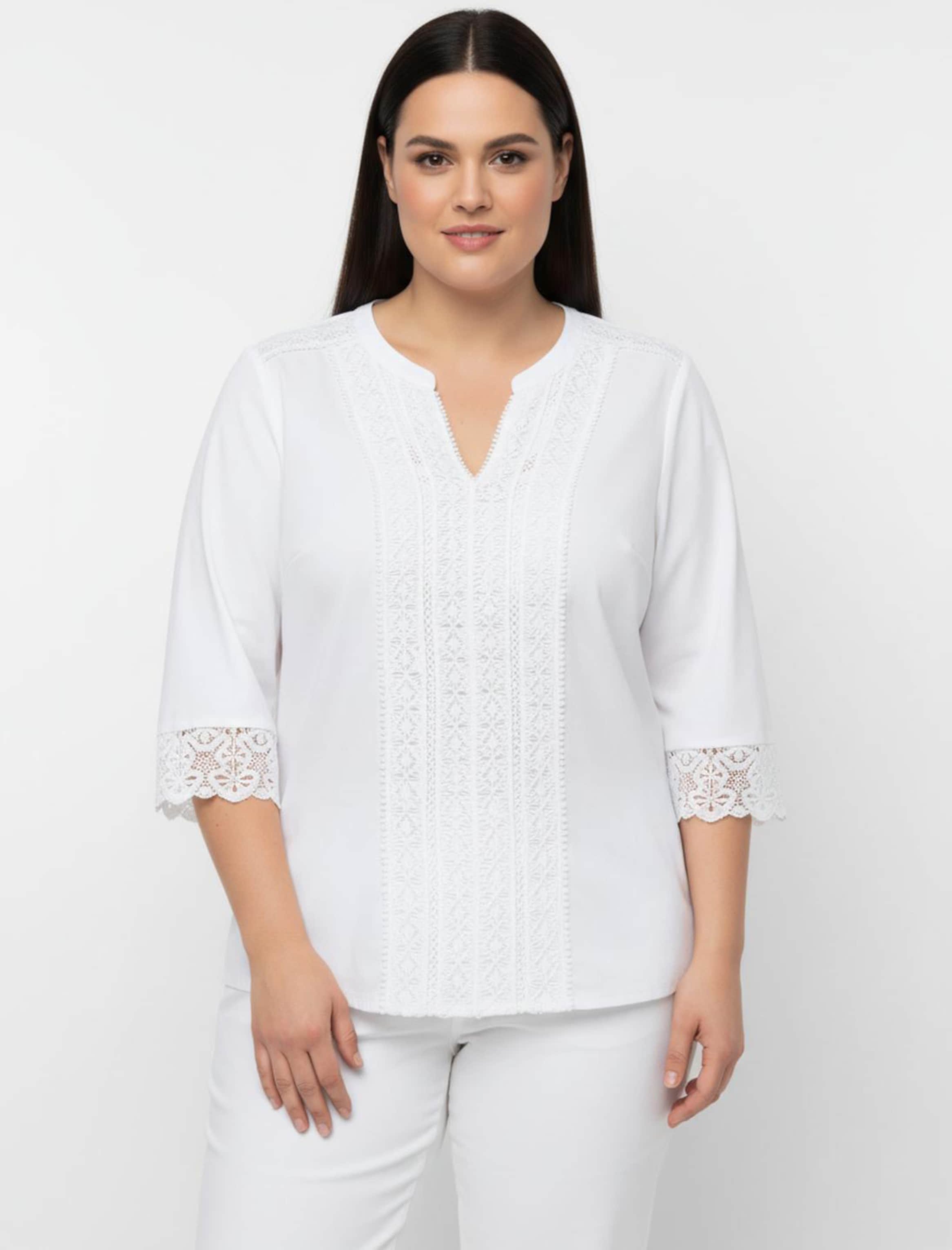 Sheego Schlupfbluse mit Spitze