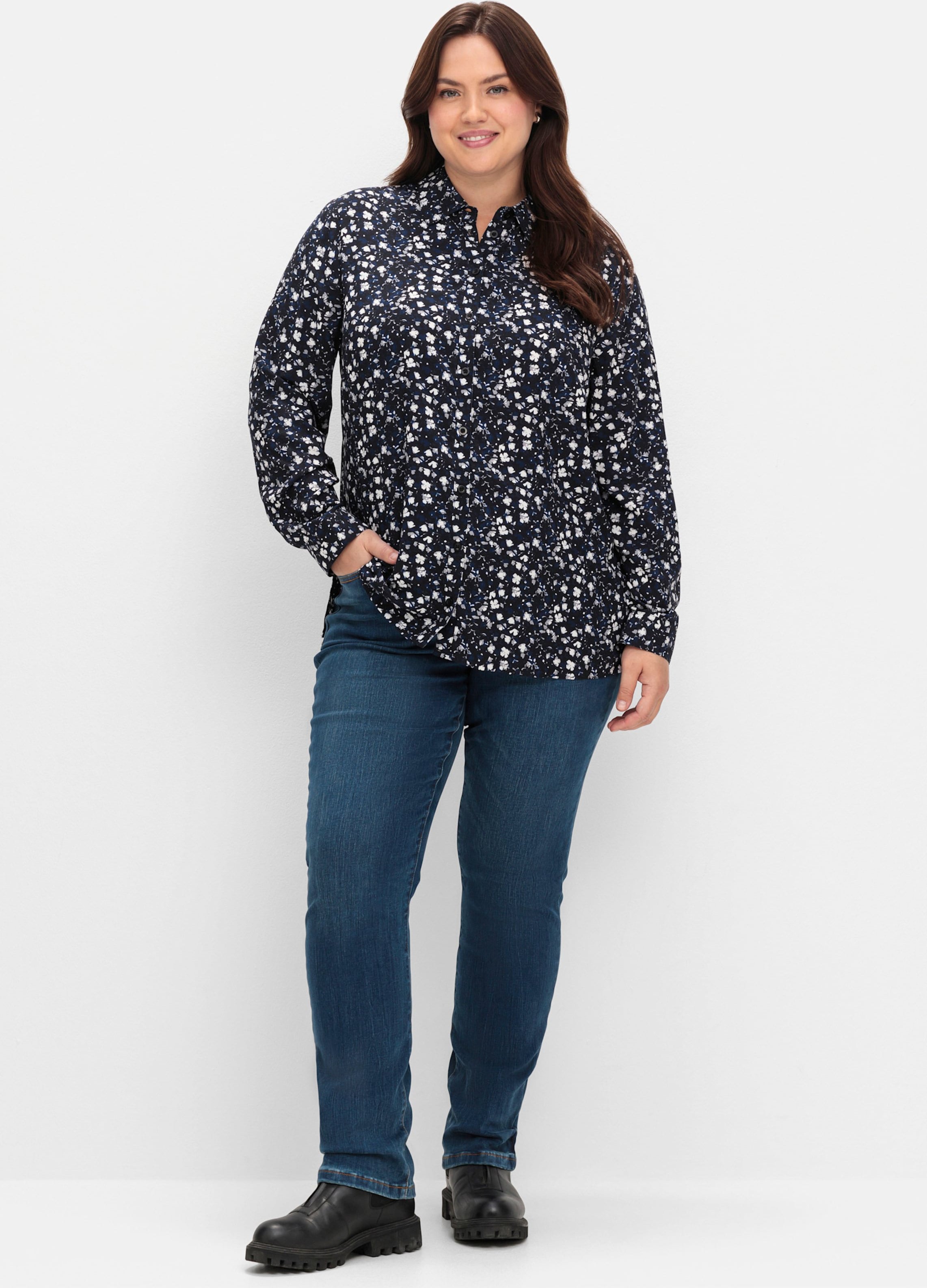 Sheego Hemdbluse im Doppelpack