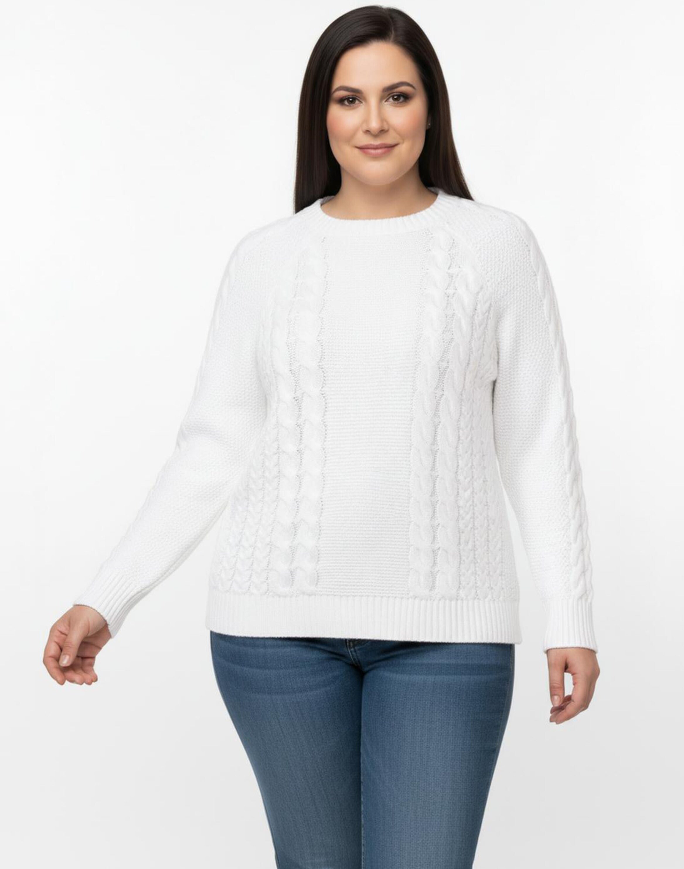 Thumbnail - Sheego Strickpullover im Mustermix